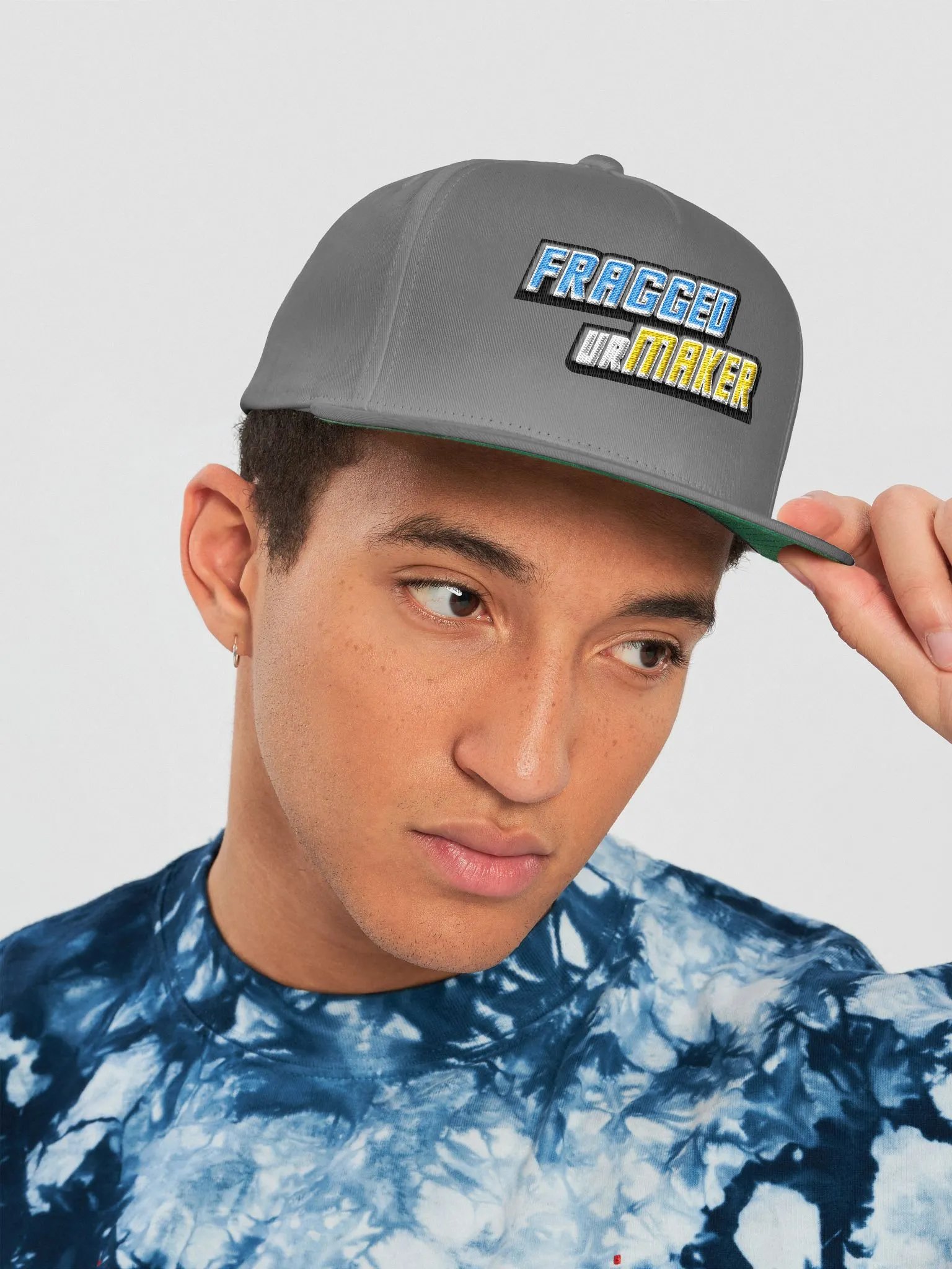 Fragged Flat Snapback Cap product image (26)