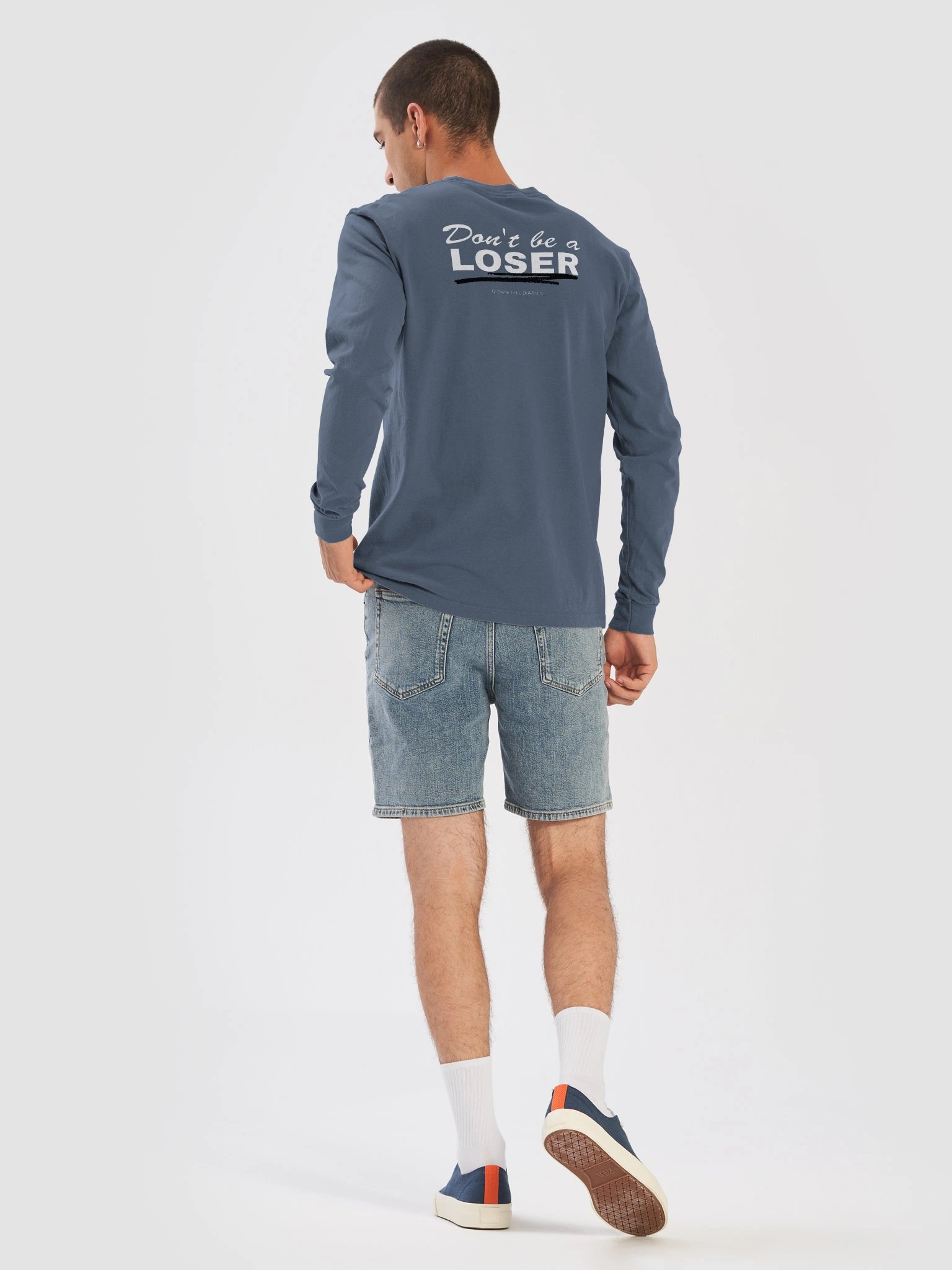 Don't be a LOSER unisex long sleeve (blue jeans) product image (8)