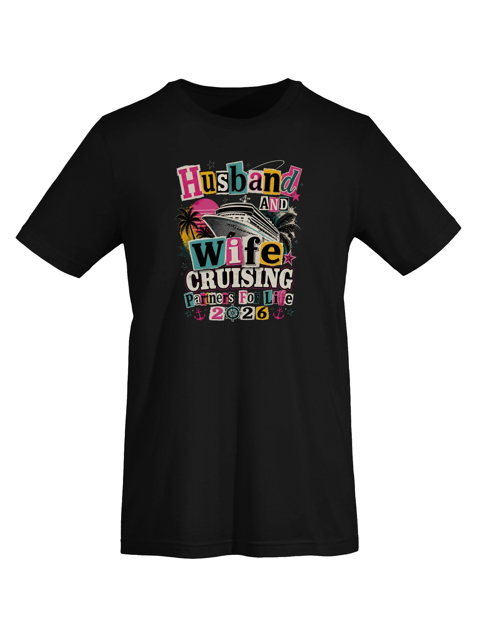 Husband & Wife Cruising Partners for Life 2026 T-Shirt | Couples Cruise Tee product image (5)