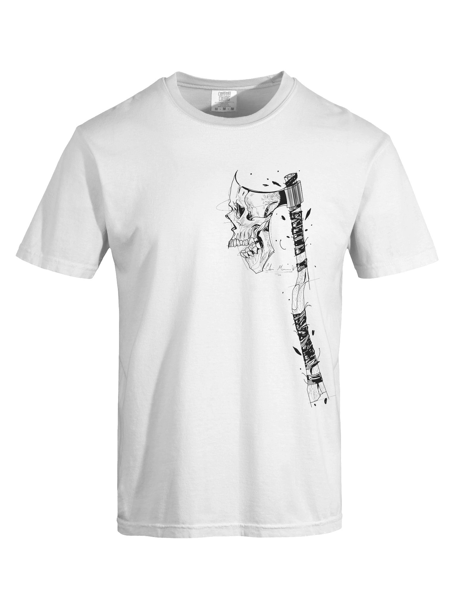skull axe tee product image (7)
