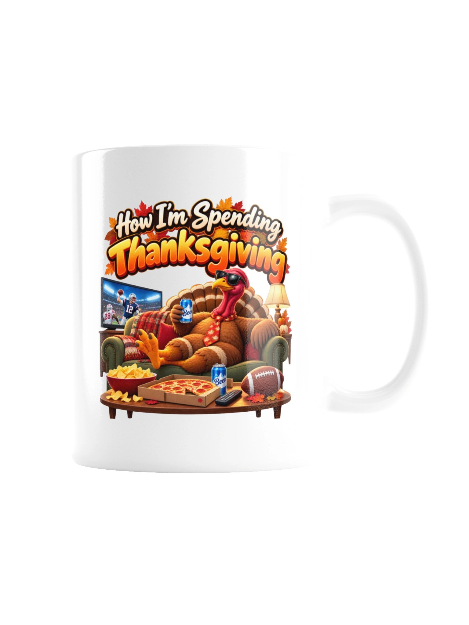 HOW I’M SPENDING THANKSGIVING - COOL TURKEY MUG product image (7)