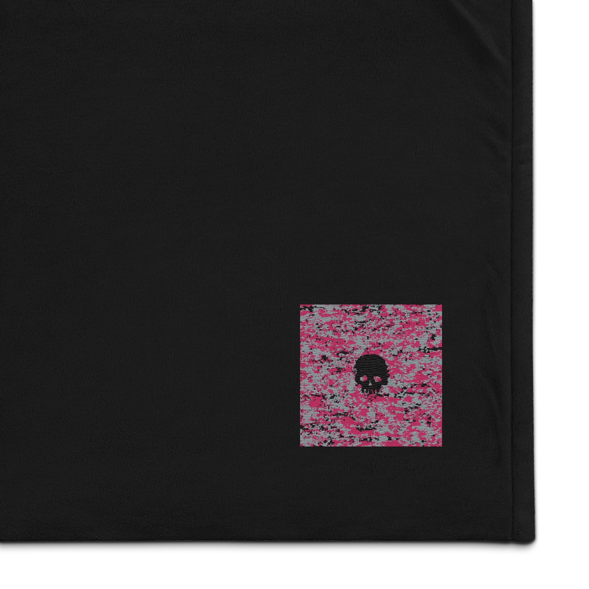 Pink Camo Skull Premium Sherpa Blanket product image (1)