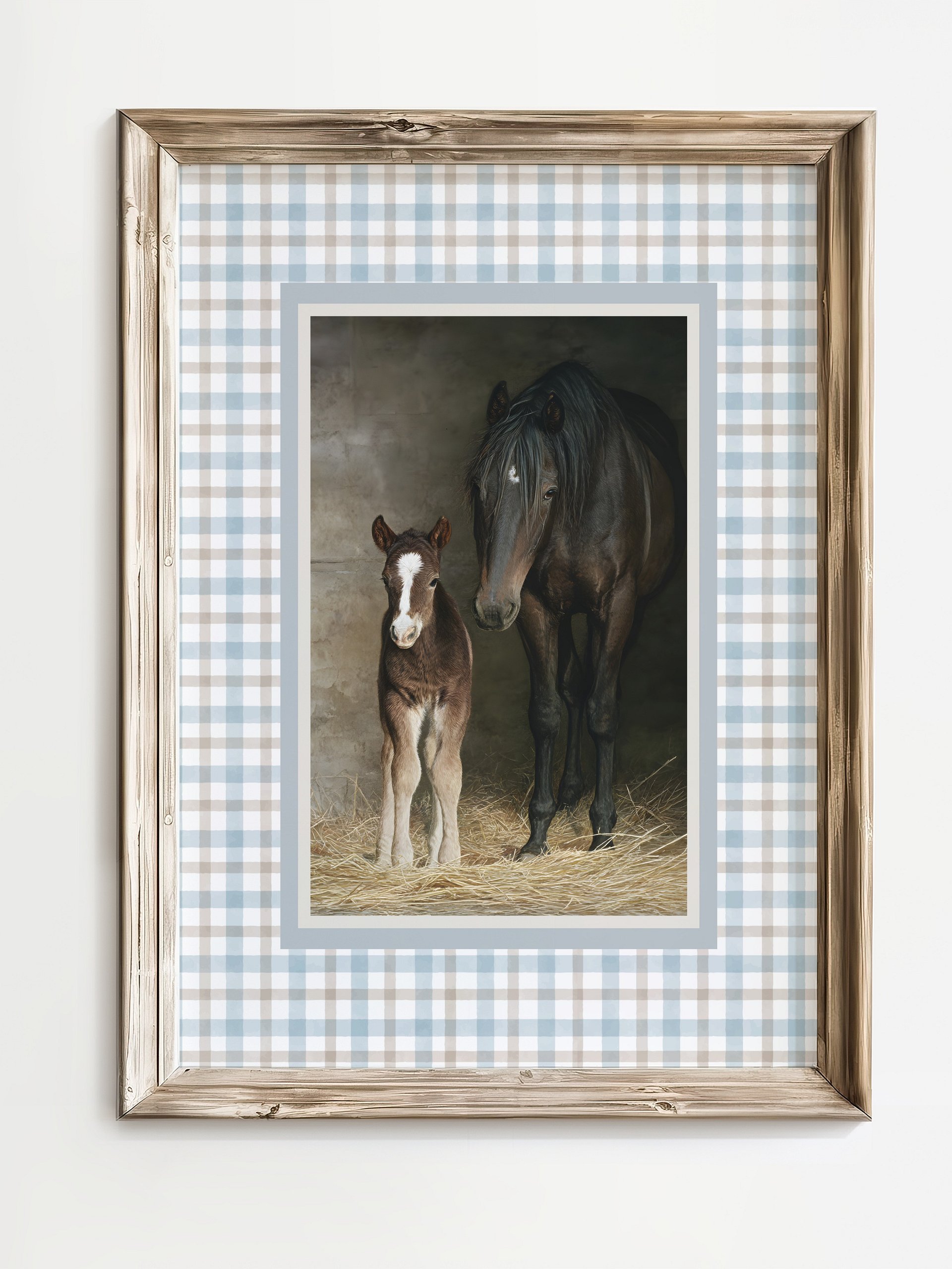 Horse and Foal Farm Theme Print product image (1)