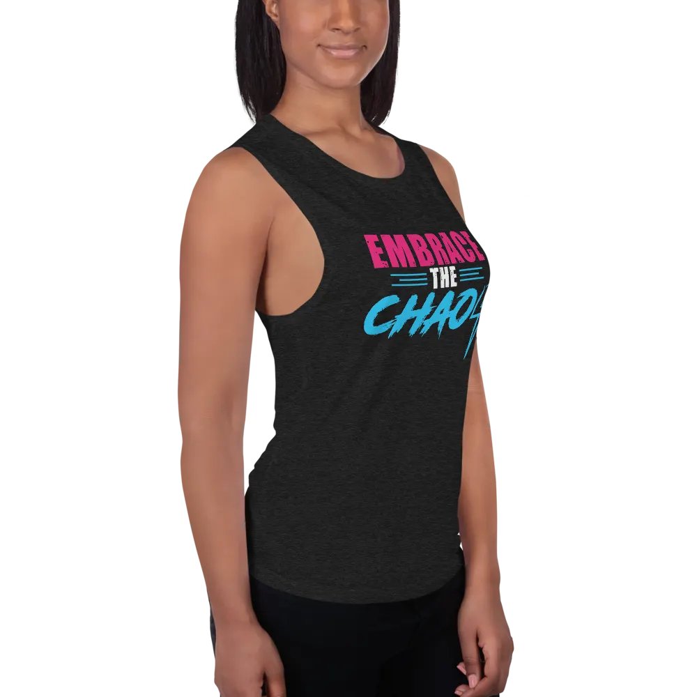 Women's Embrace the Chaos v2 Tank (Pink/Blue) product image (3)