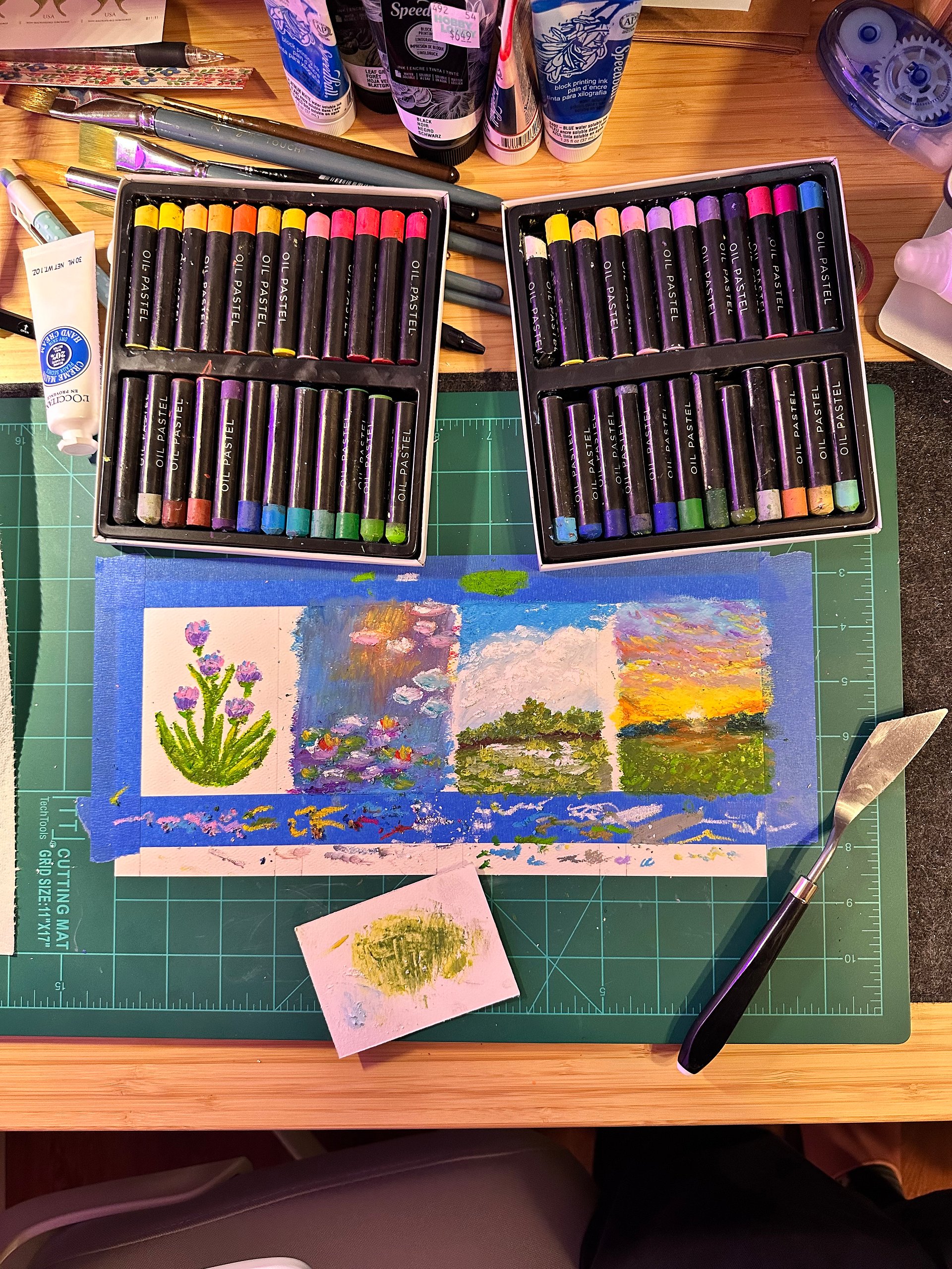 Sunset Sky Oil Pastel Print product image (2)