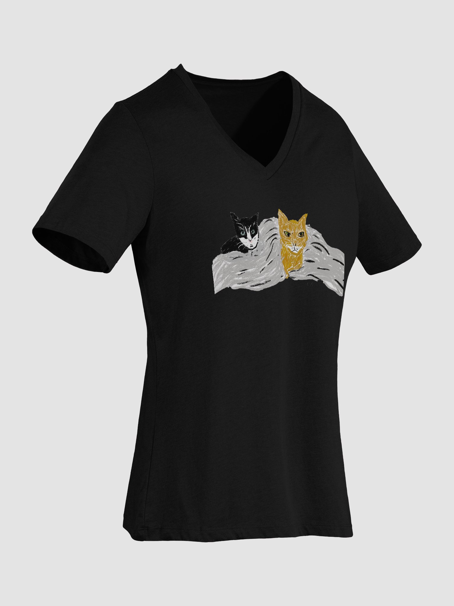 The Kitties Relaxed V-Neck Tee product image (38)
