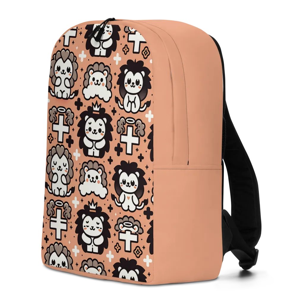 Lions and Crosses Minimalist Backpack product image (6)