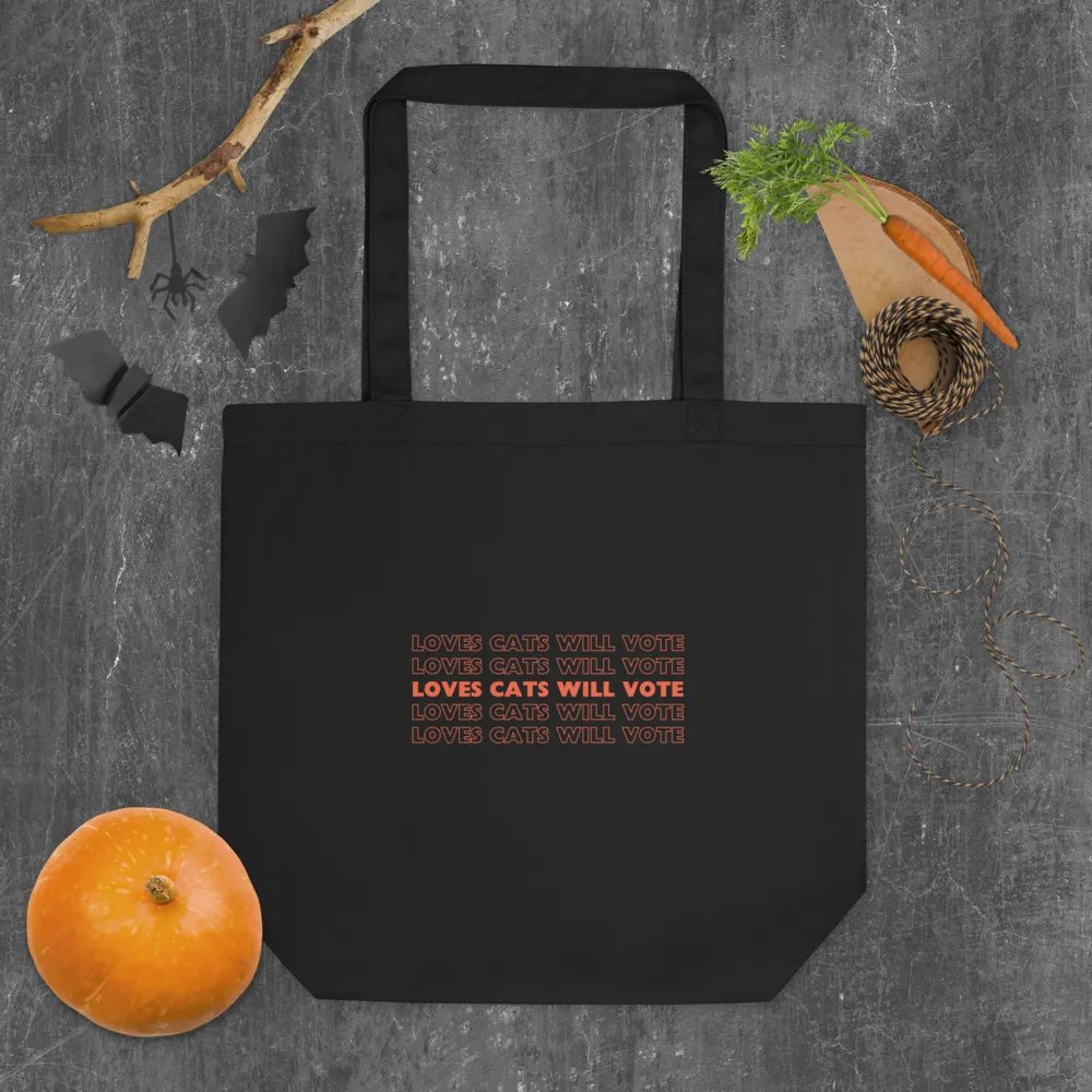 Loves Cats Will Vote Tote Bag product image (4)