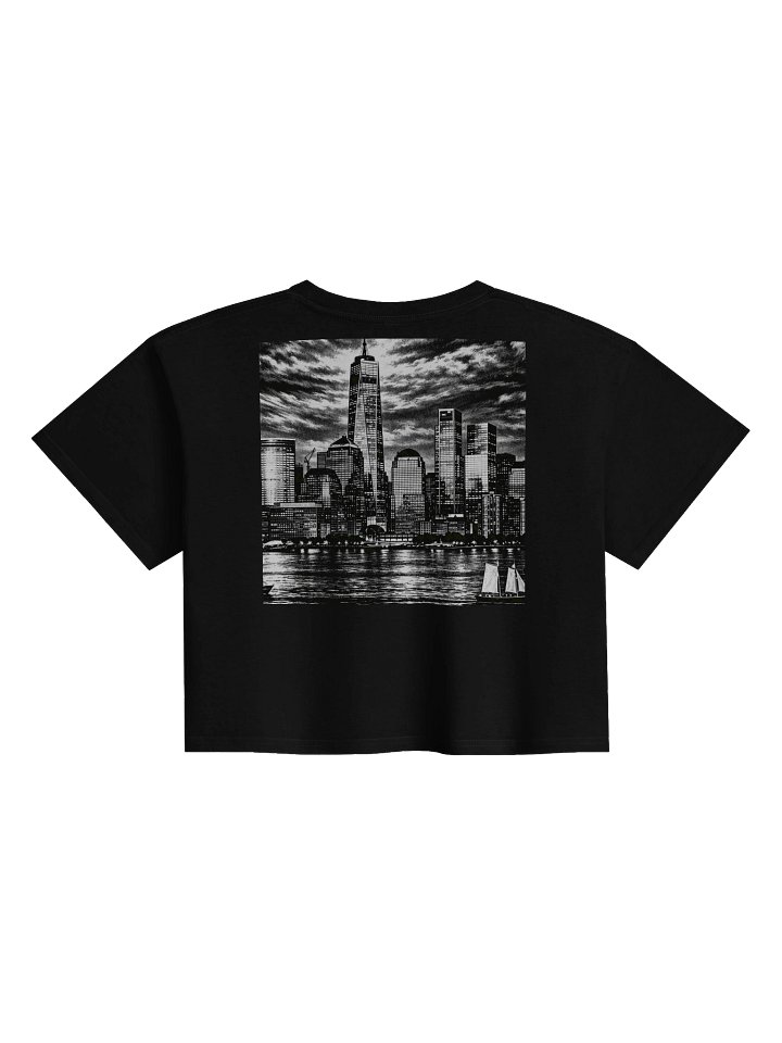 Midnight Skyline Women's Crop Top (black) product image (2)