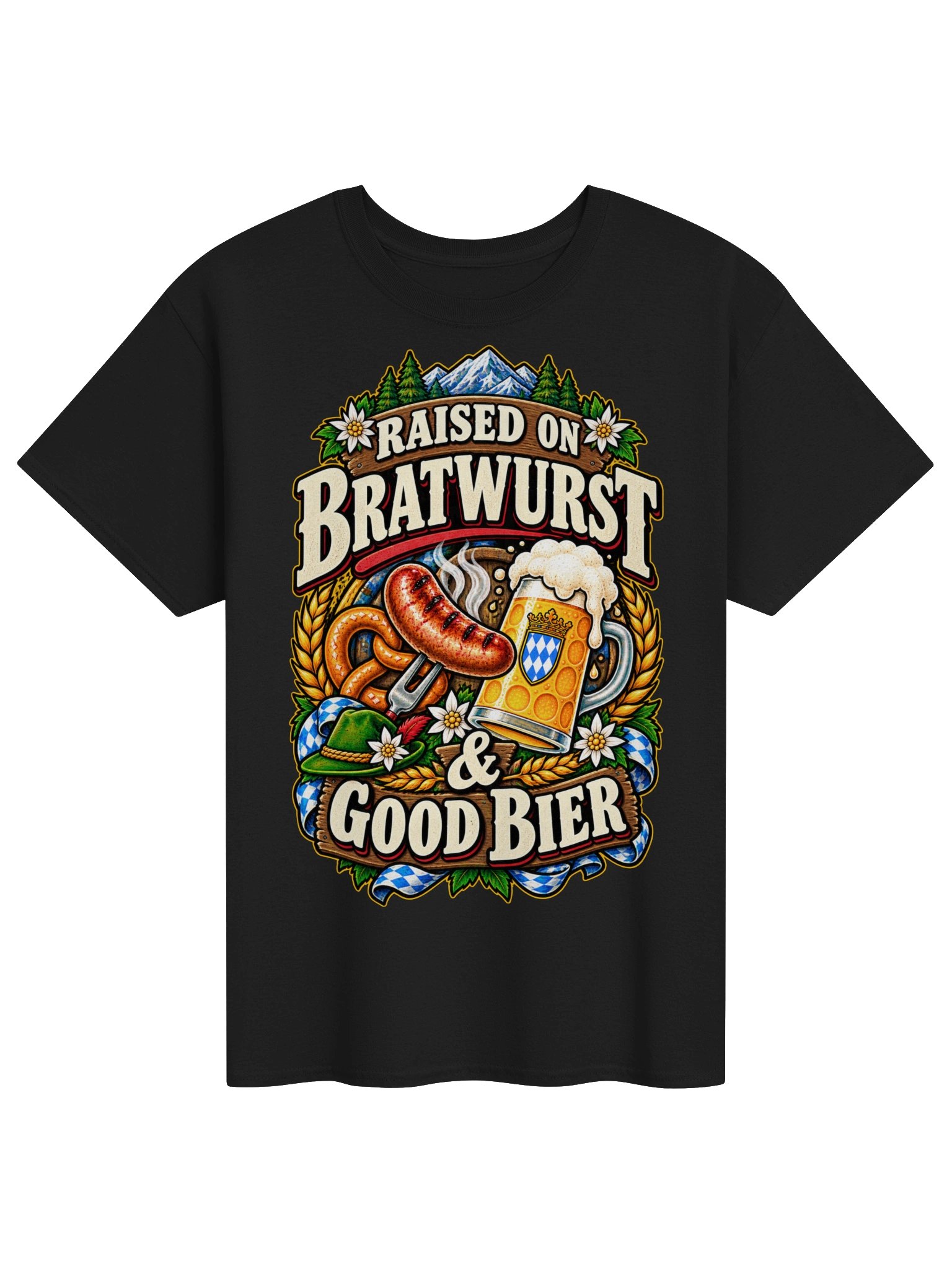 Raised on Bratwurst and Good Bier German Vintage Tee product image (9)