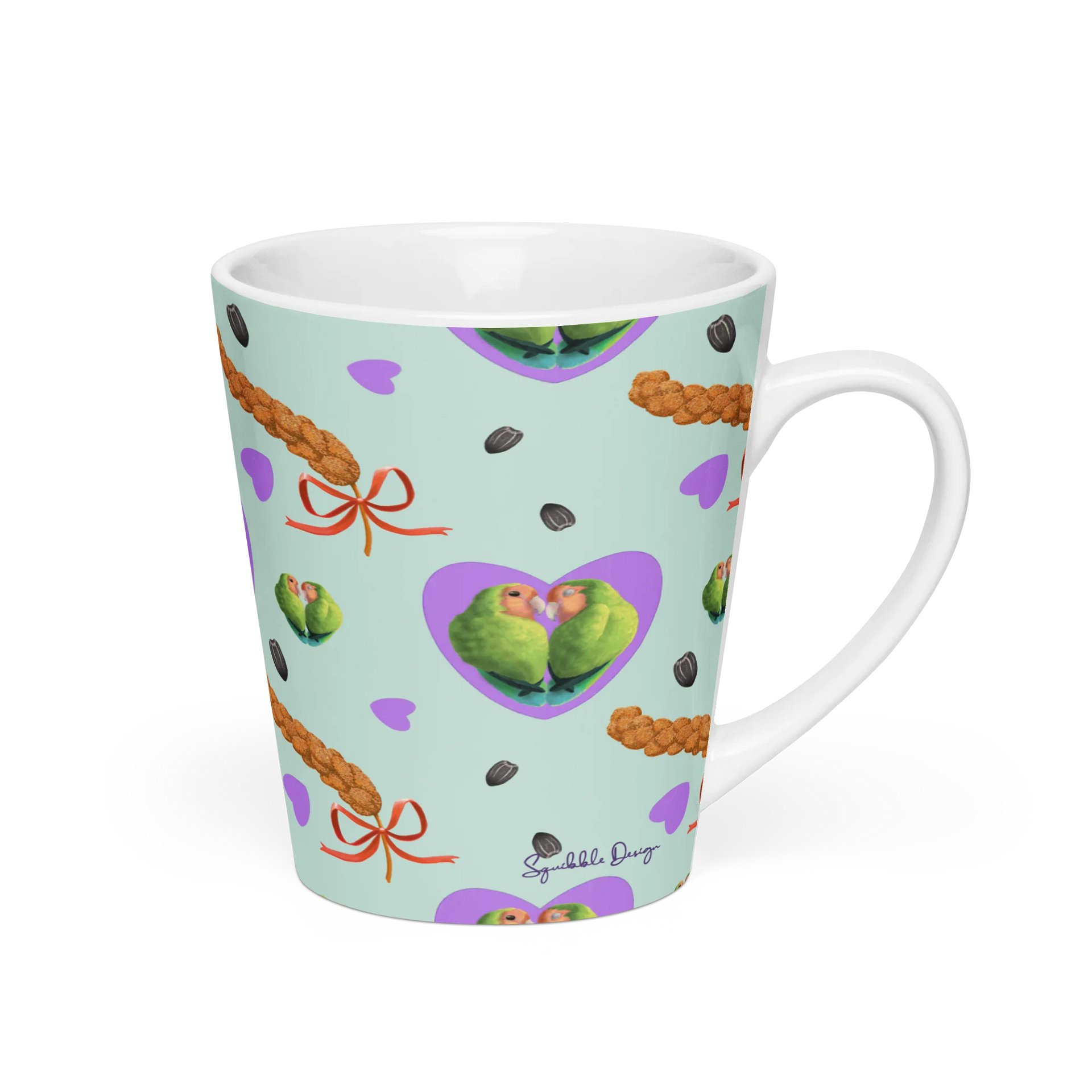 Lovebirds Latte Mug product image (2)