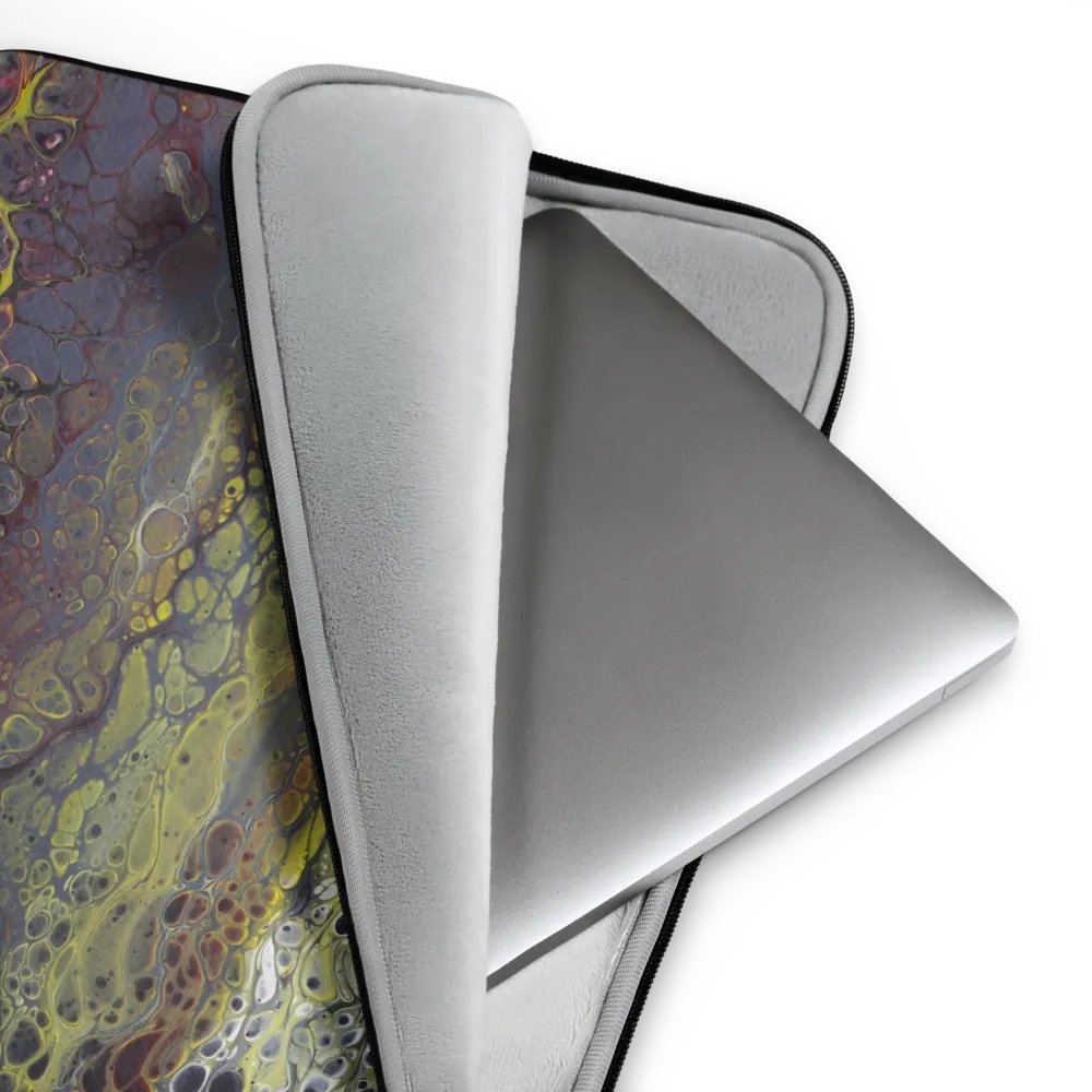 Amphibian - Abstract Acrylic Pour Print, Laptop Sleeve product image (3)