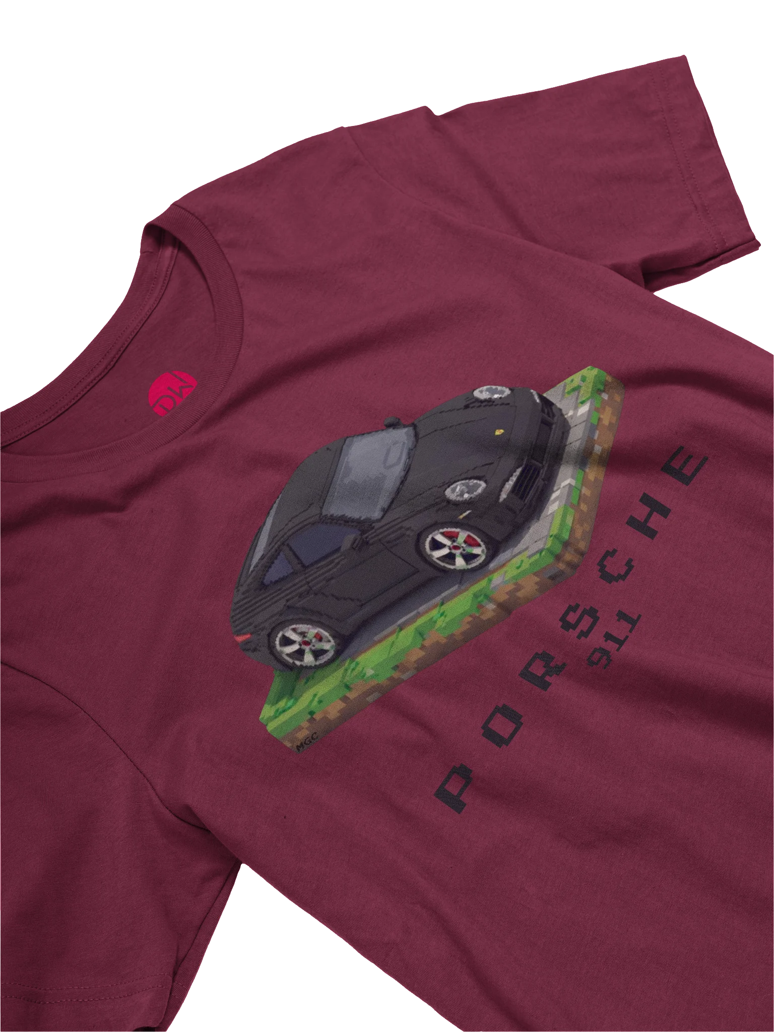 Black Porsche 911 Carrera Shirt (Pixel, Retro, Minecraft) product image (25)