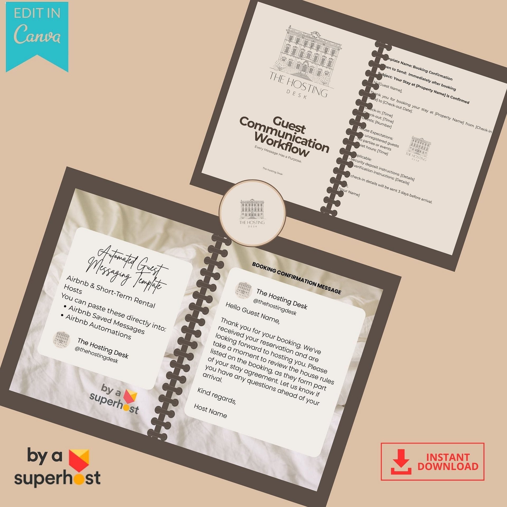 Guest communication workflow | Automated Guest Messaging Templates product image (5)