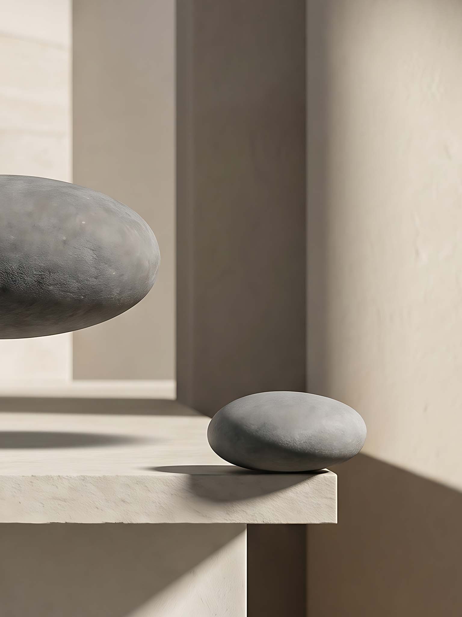 The Impossible Balance - Surrealist Sculptural Stone Wall Art product image (10)