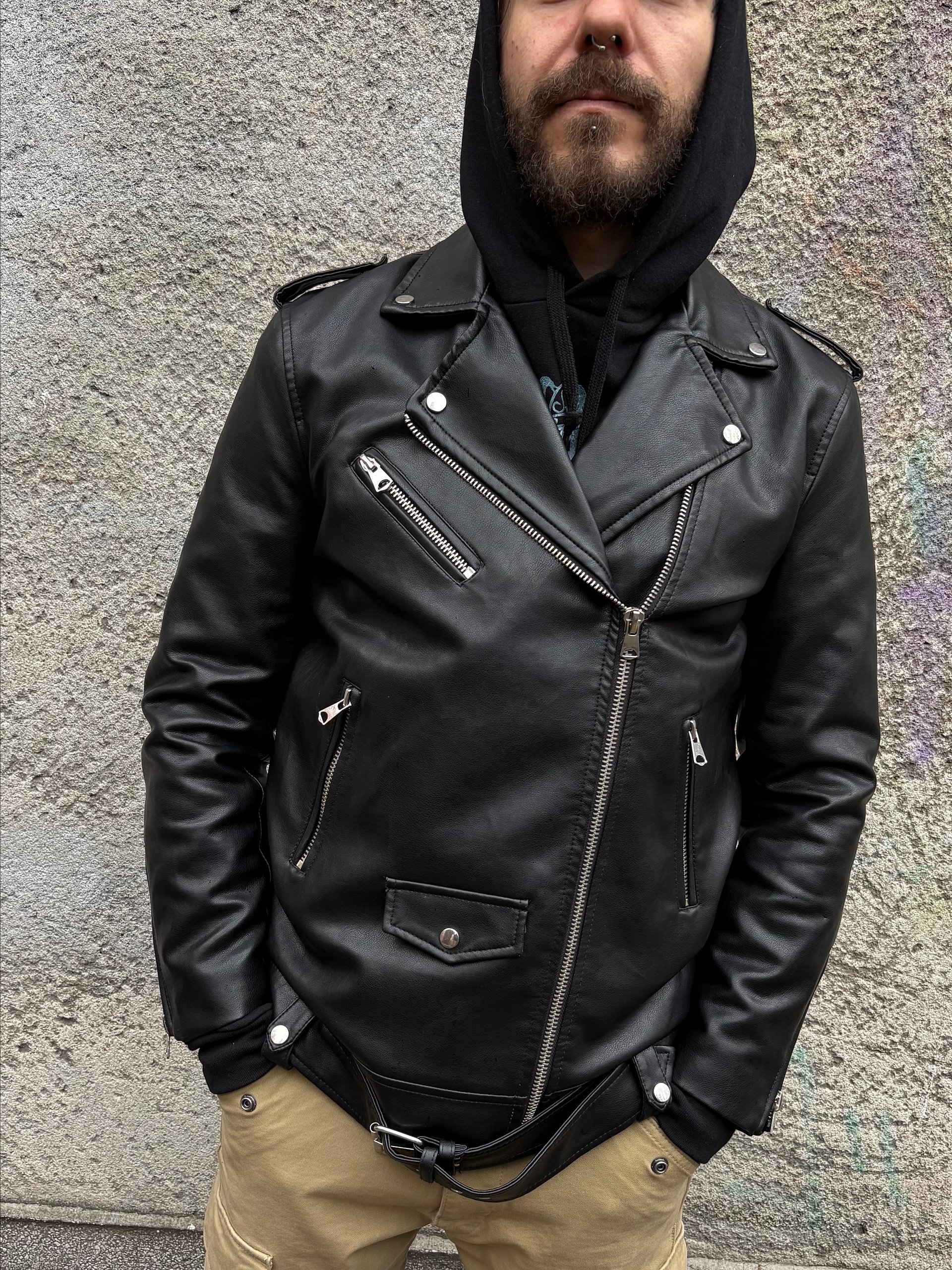 Custom Linkin Park "Tracklist Skull" Faux Leather Jacket product image (3)