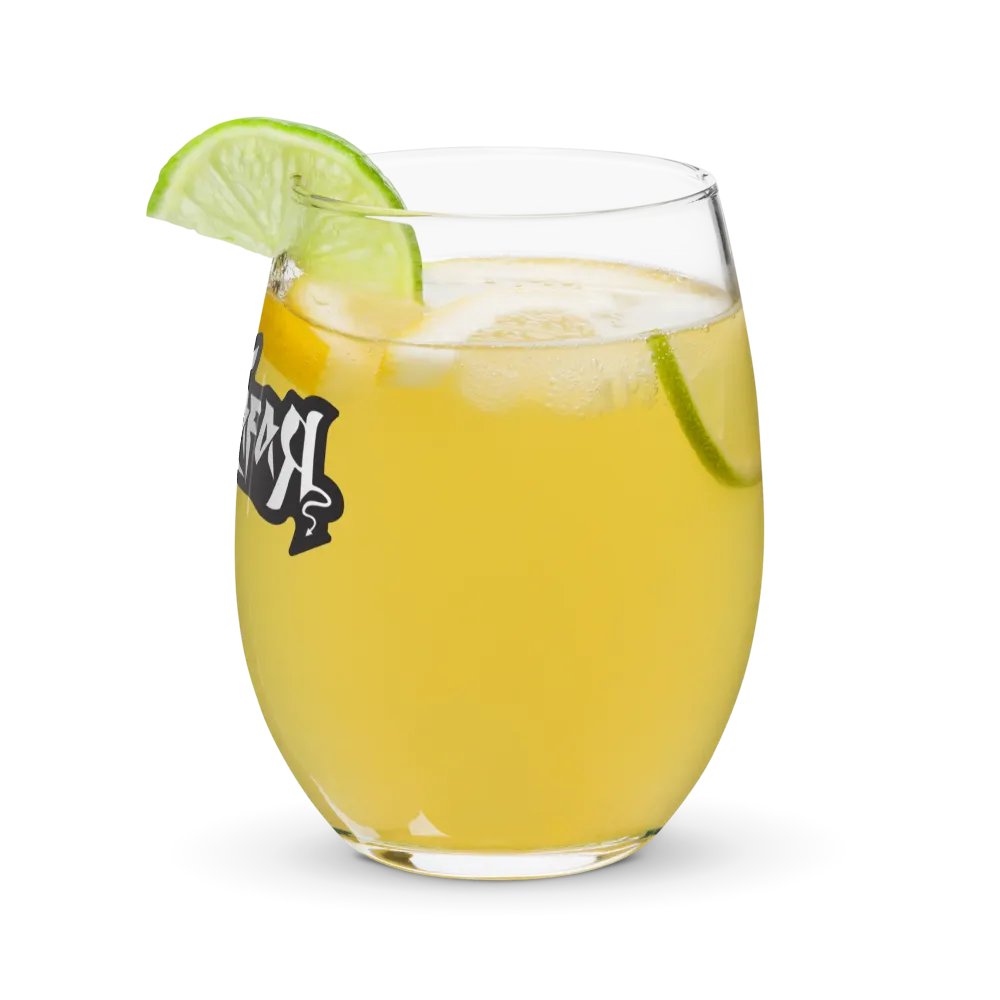 RafaZafar Logotext Stemless Wineglass (outlined) product image (12)