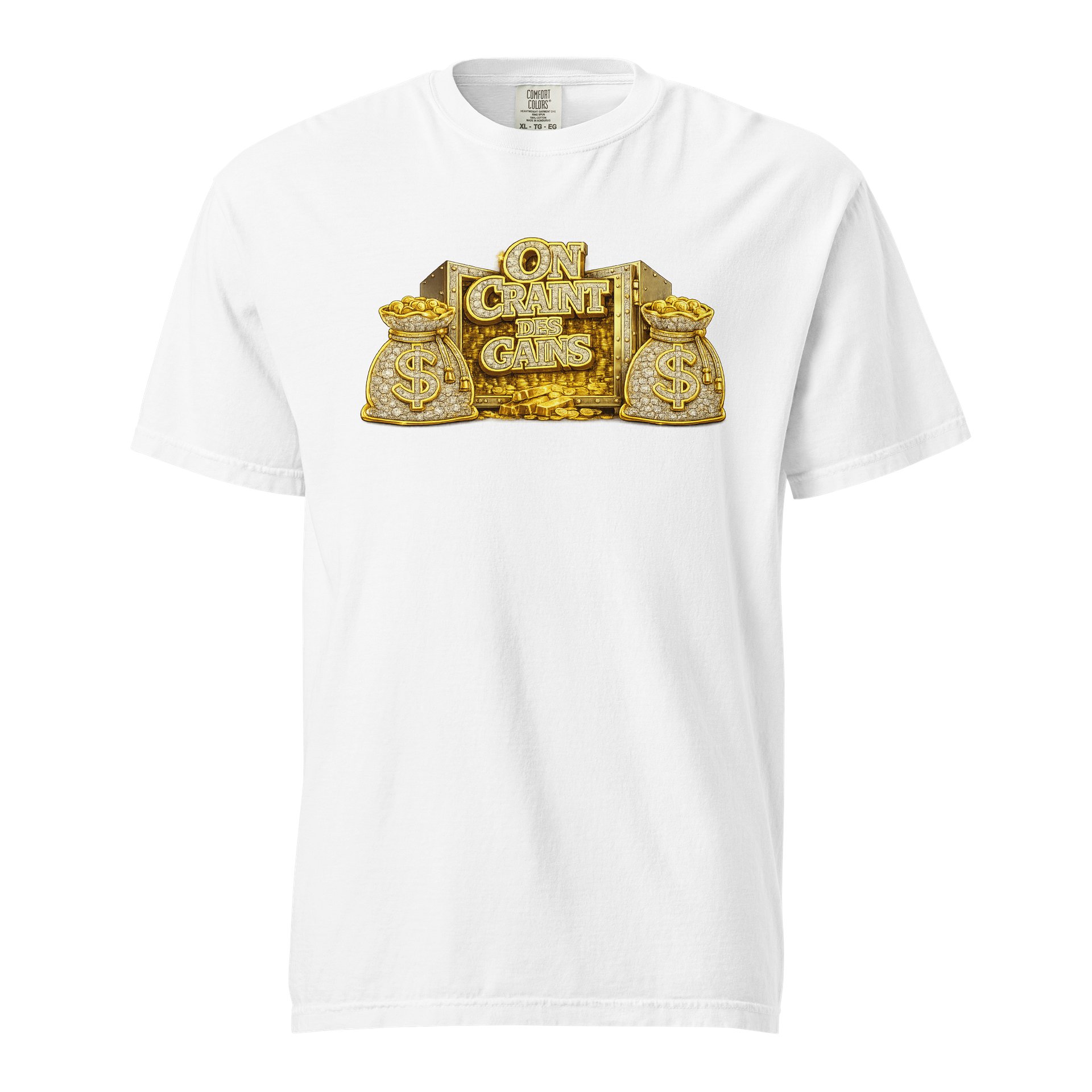 T-Shirt blanc « On craint des gains » product image (1)