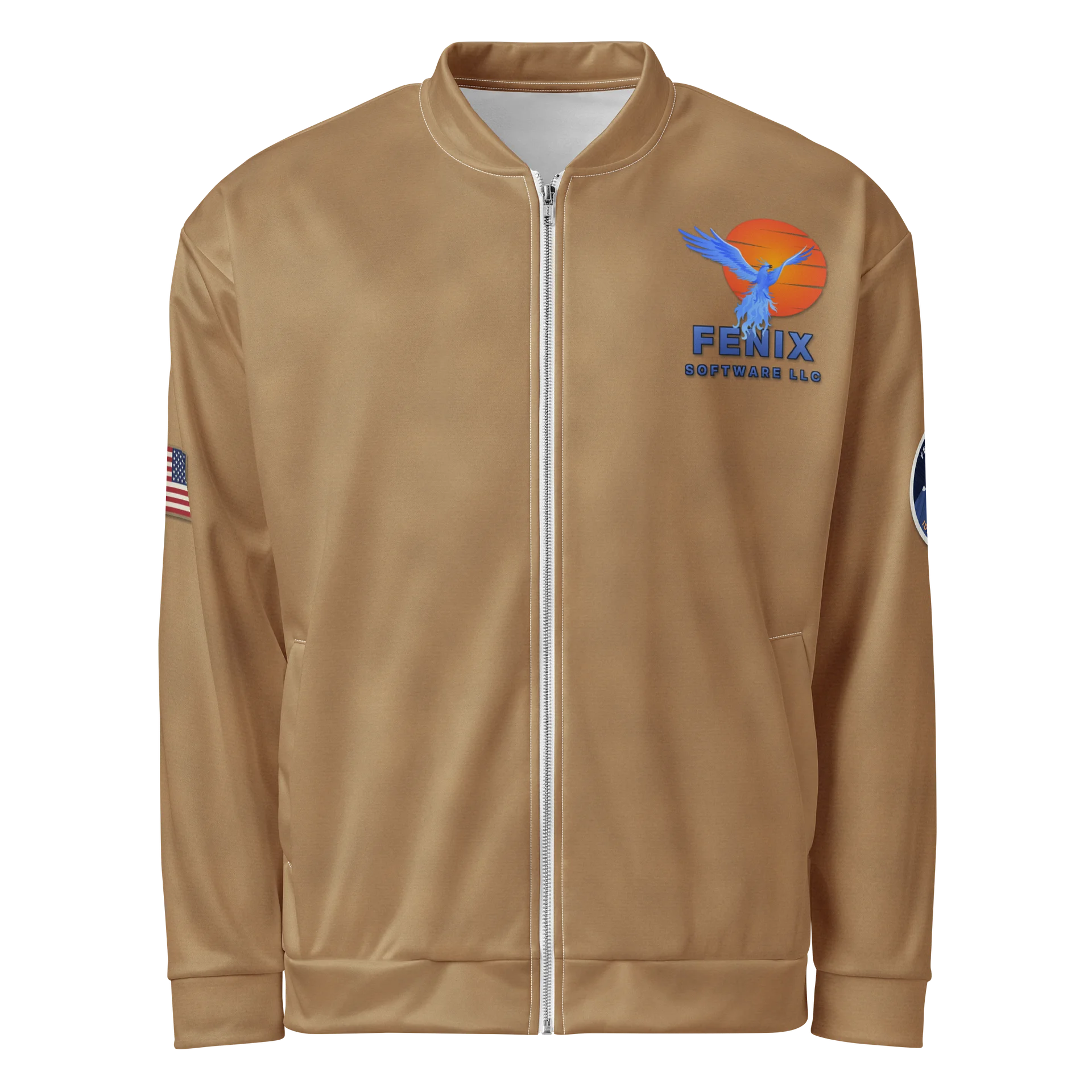 Fenix Software Phoenix Logo Bomber Jacket - Tan product image (1)