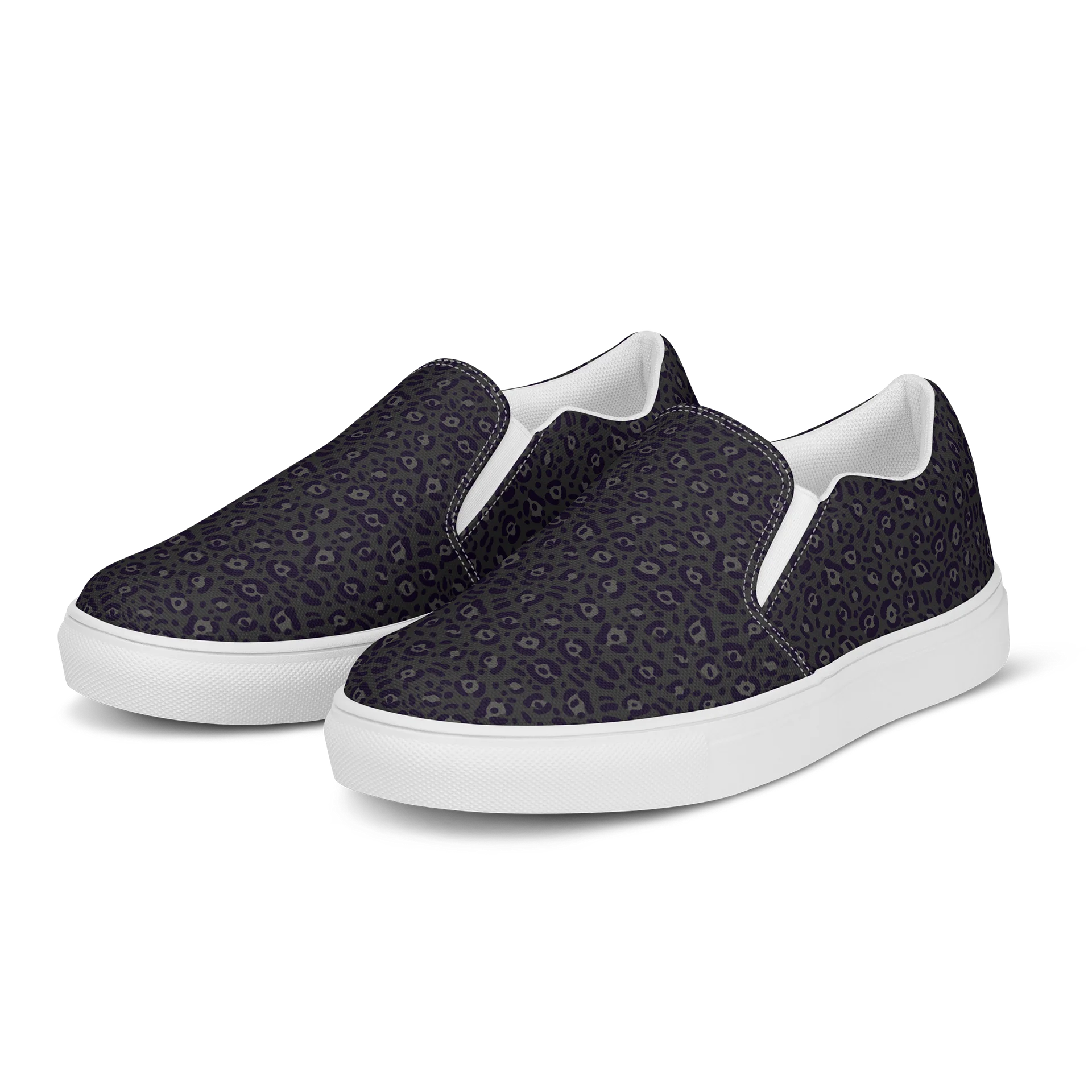 Bold Leopard Print Women's Slip-On Canvas Shoes product image (3)