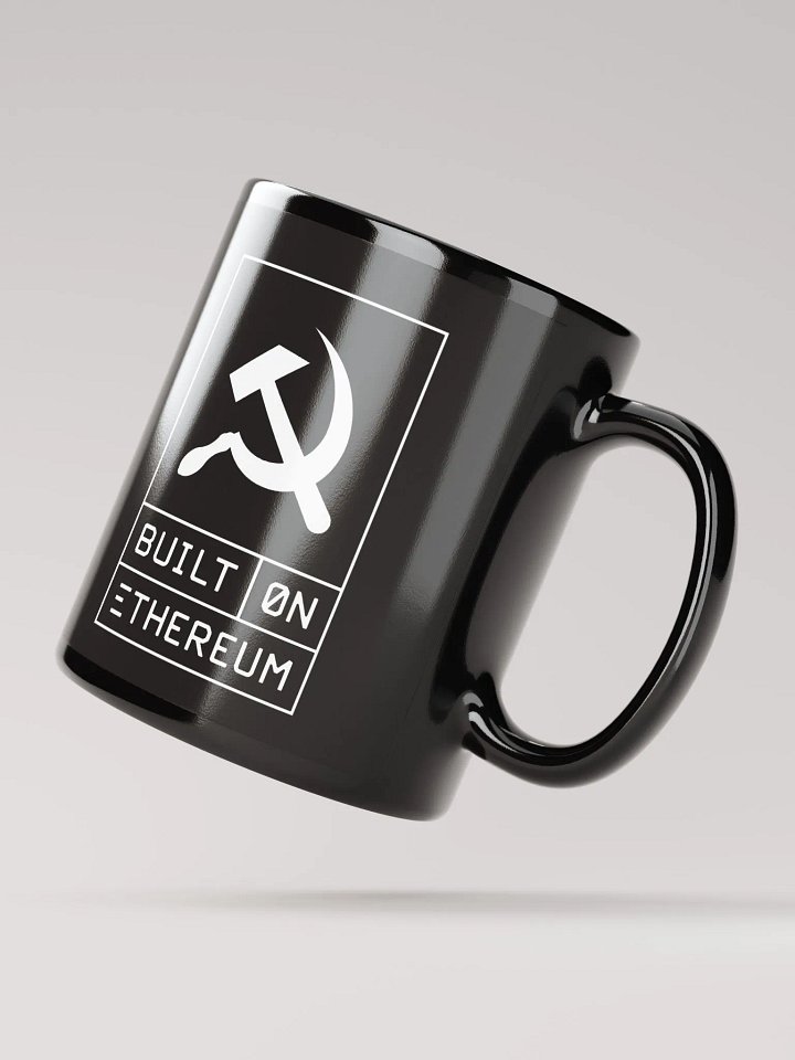 Built on Ethereum black mug product image (2)