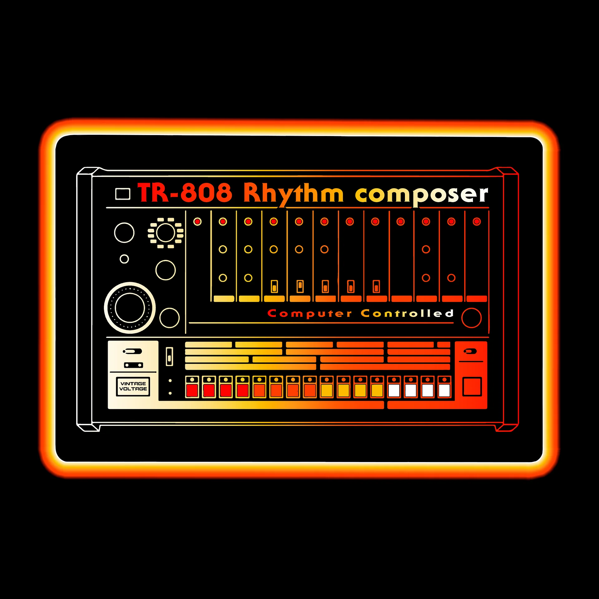 808 Desk Mat - Roland TR-808 Rhythm Composer (Vintage Drum Machine) product image (1)