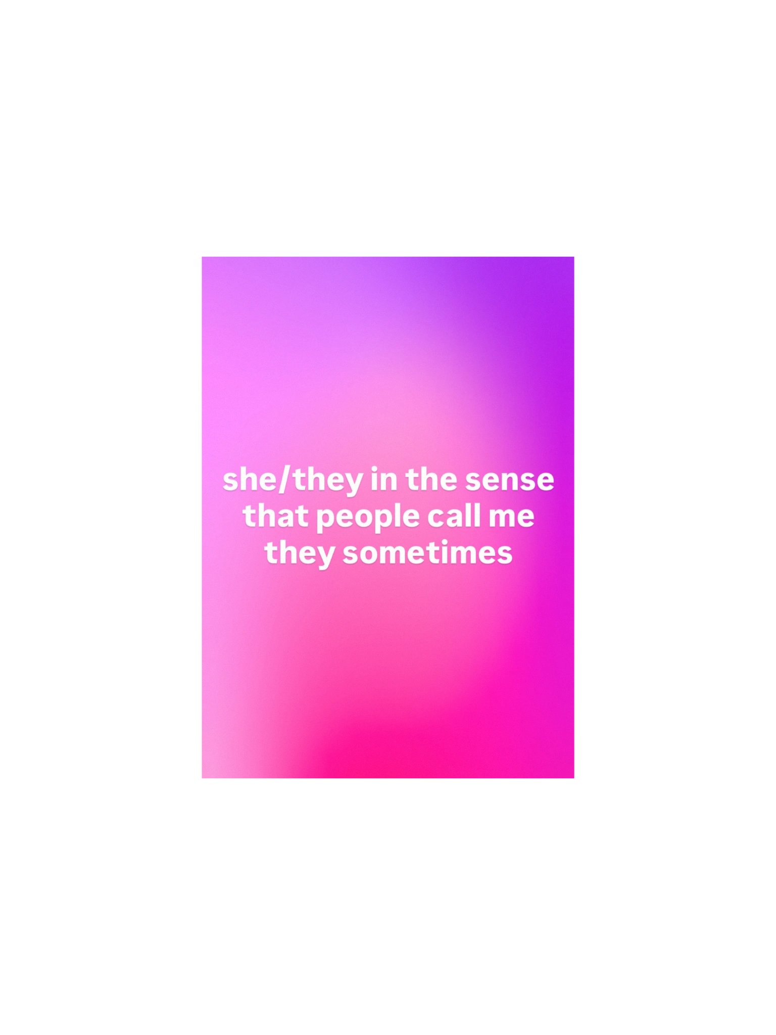 "She/They" Create Mode Print/Poster product image (3)