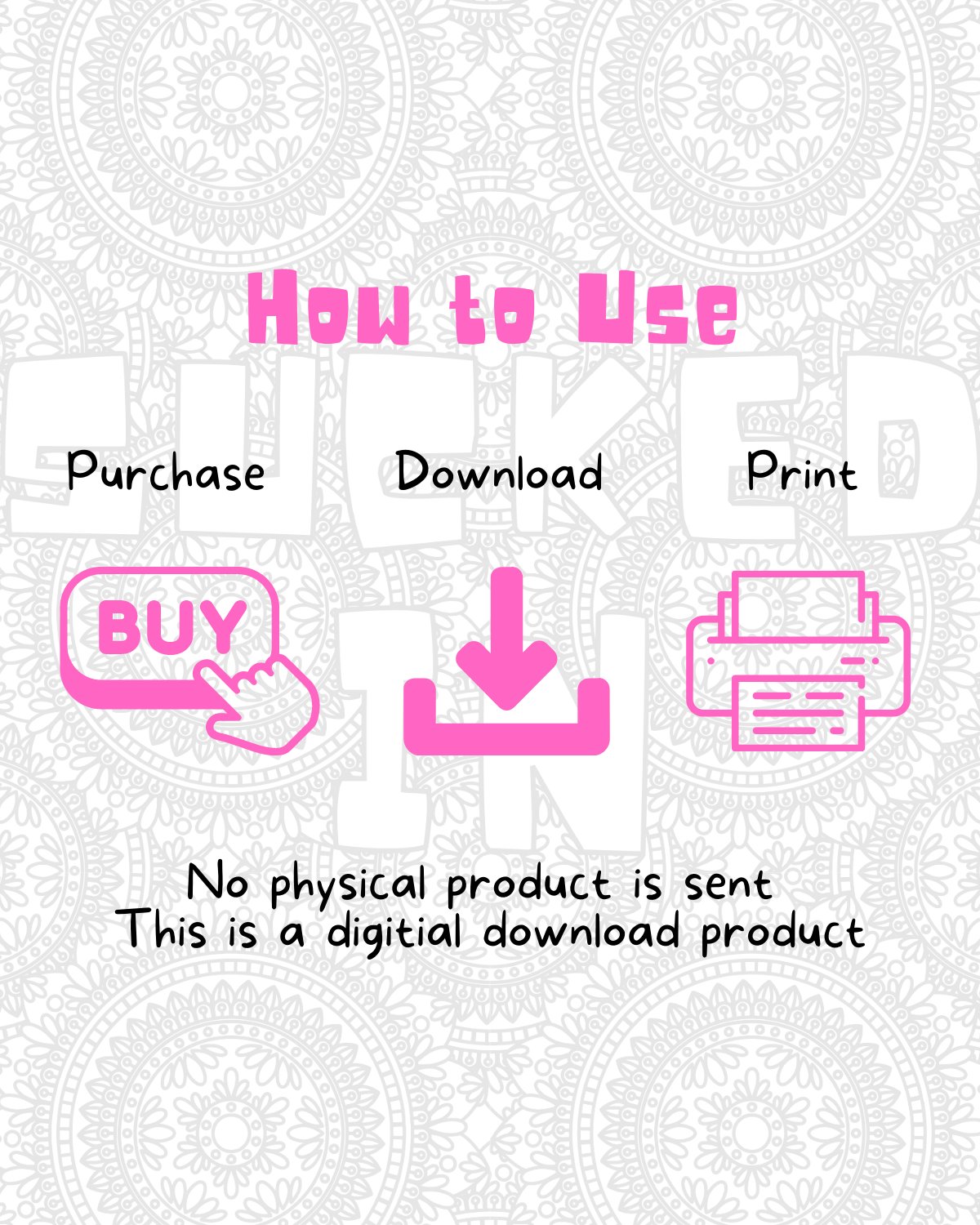 All The Swear Word Bundle Coloring Pages product image (4)