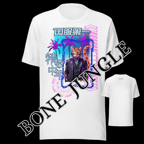 New shirt drop! 
https://bonejungle.com/products/cyberpunk-cat-neon-graphic-tee
Enter code JOINJUNGLE to get 20% off!
#cyberp...