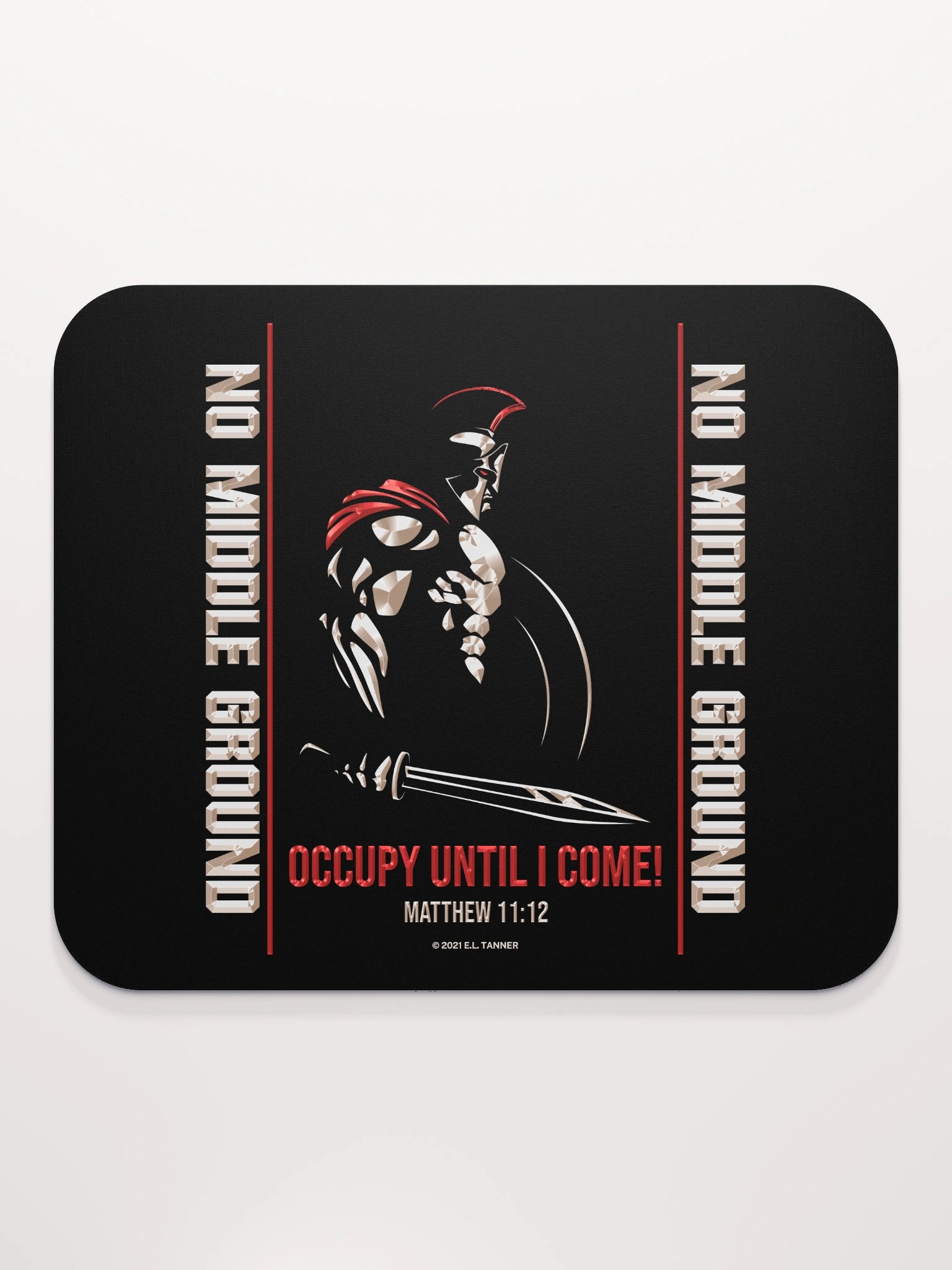 No Middle Ground, Occupy, Blk Mouse Pad product image (2)