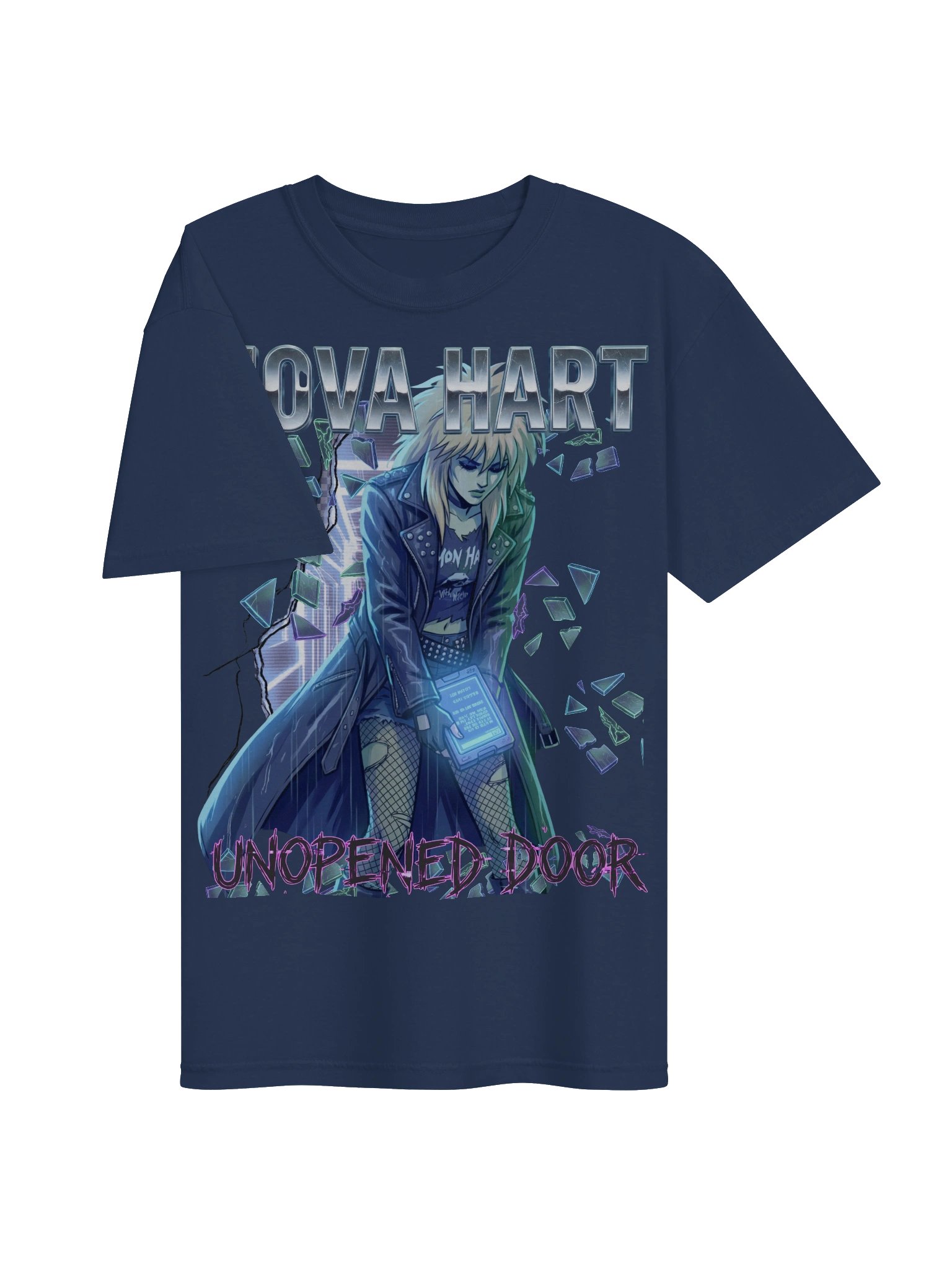 Unopened Door Tee - Front/Back Tee (Chrome Logo + Back Print) product image (12)