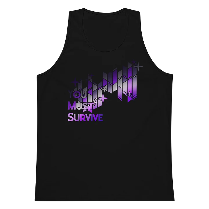 Asexual "YOU MUST SURVIVE" STAINED GLASS tanktop product image (8)