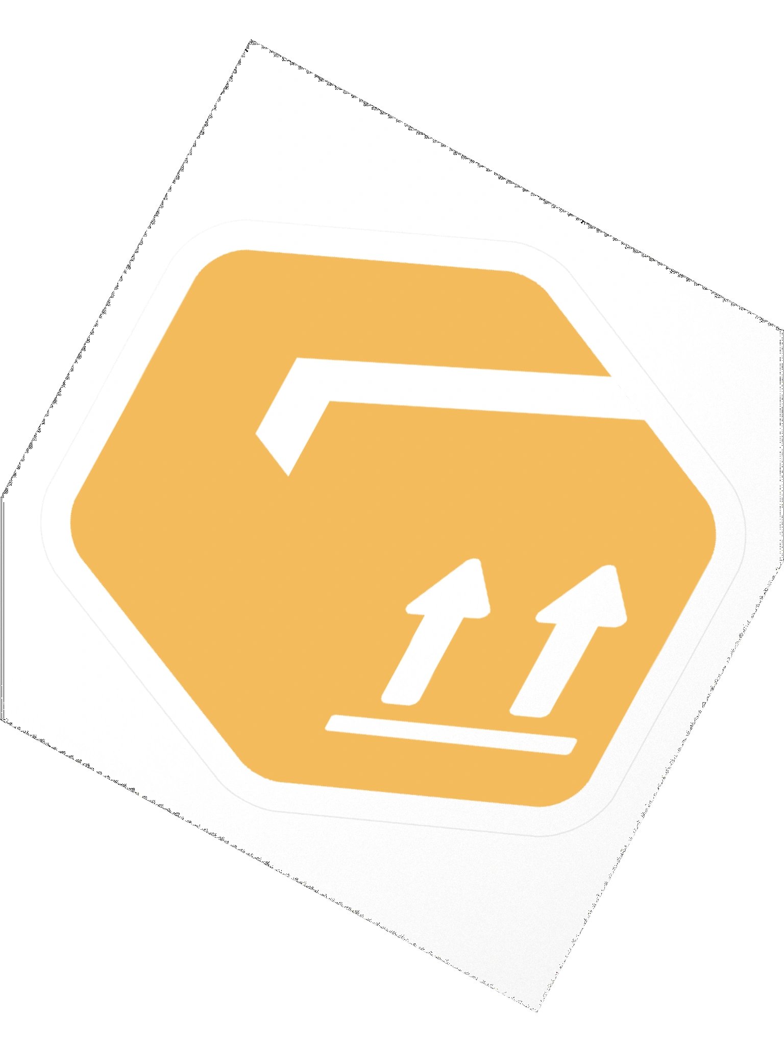 White Parcel Sticker product image (4)