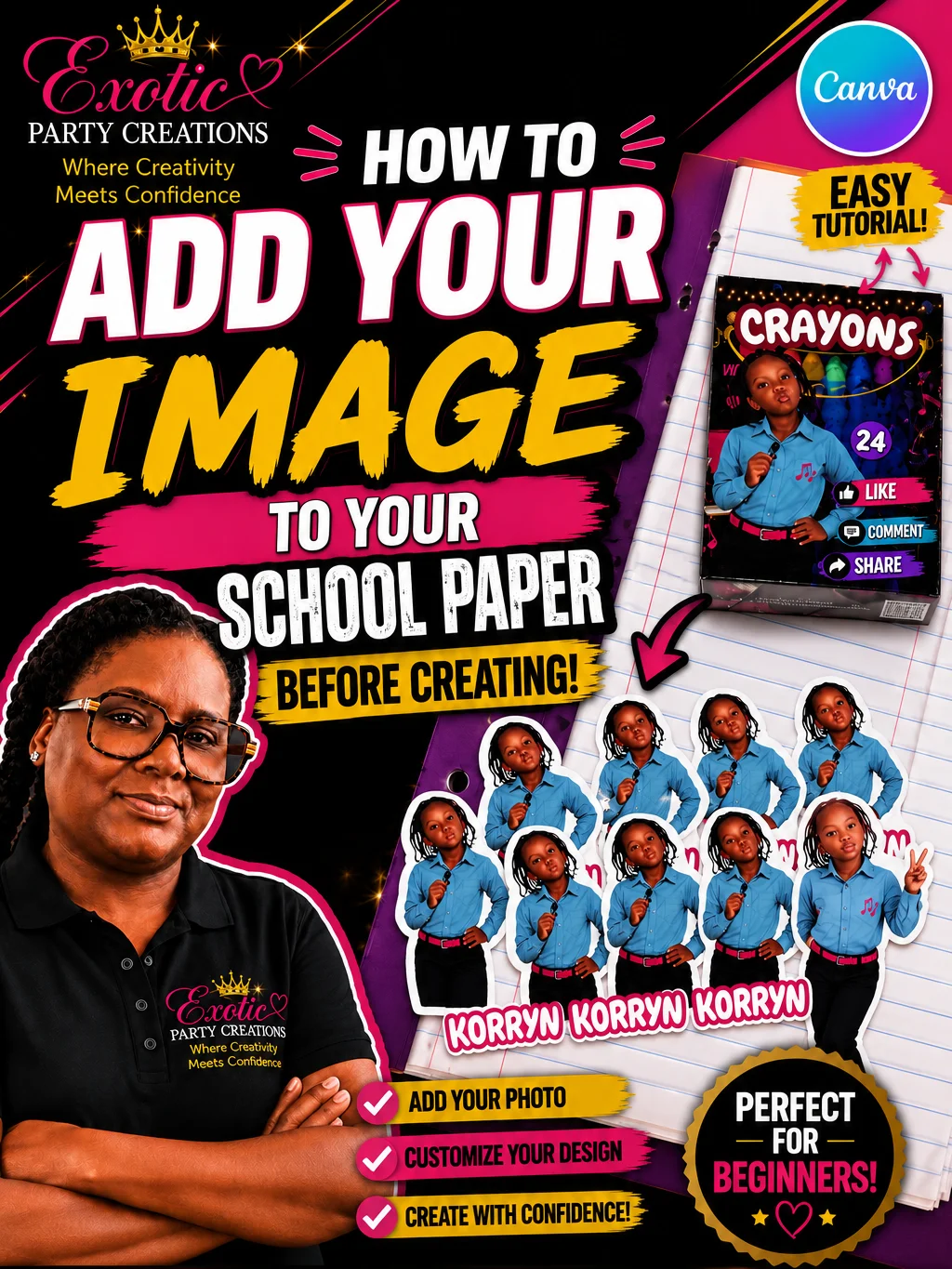 Custom Back To School Starter Bundle - For your Personalized School Supplies - Korryn product image (1)