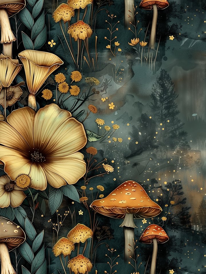 Enchanted forest - 20 oz skinny tumbler sublimation design product image (1)