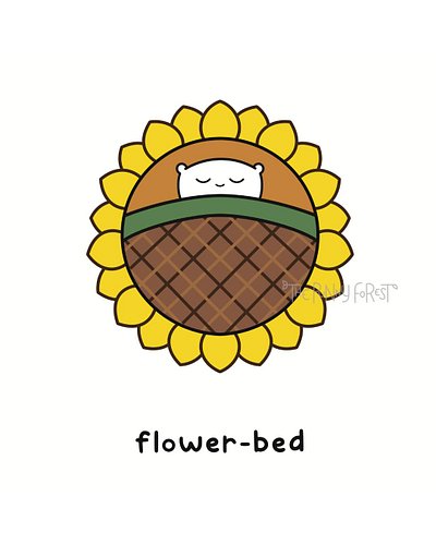 Feeling a little sleepy? Get all cute and cozy in this flowerbed! 🌻 I thought I would try and participate in @peachtober 🍑 ev...