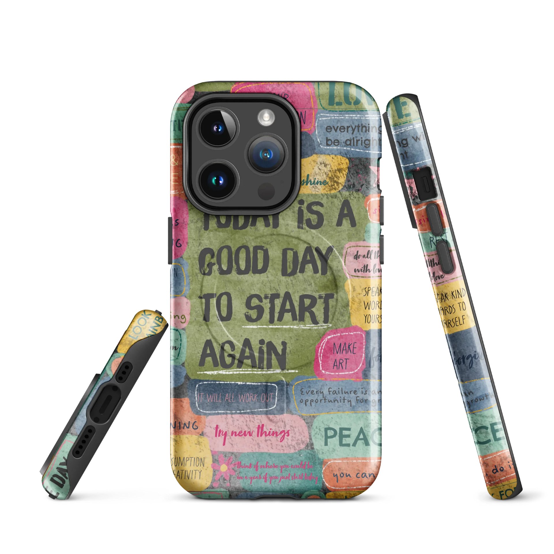 Start Again - Positive Words Phone Case product image (1)