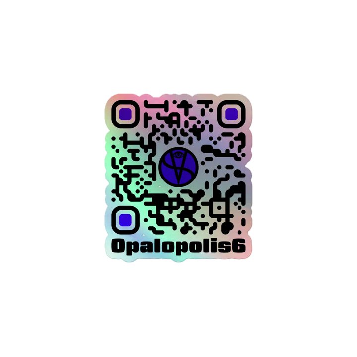 O.P. Logo & QR | Holographic Sticker product image (1)