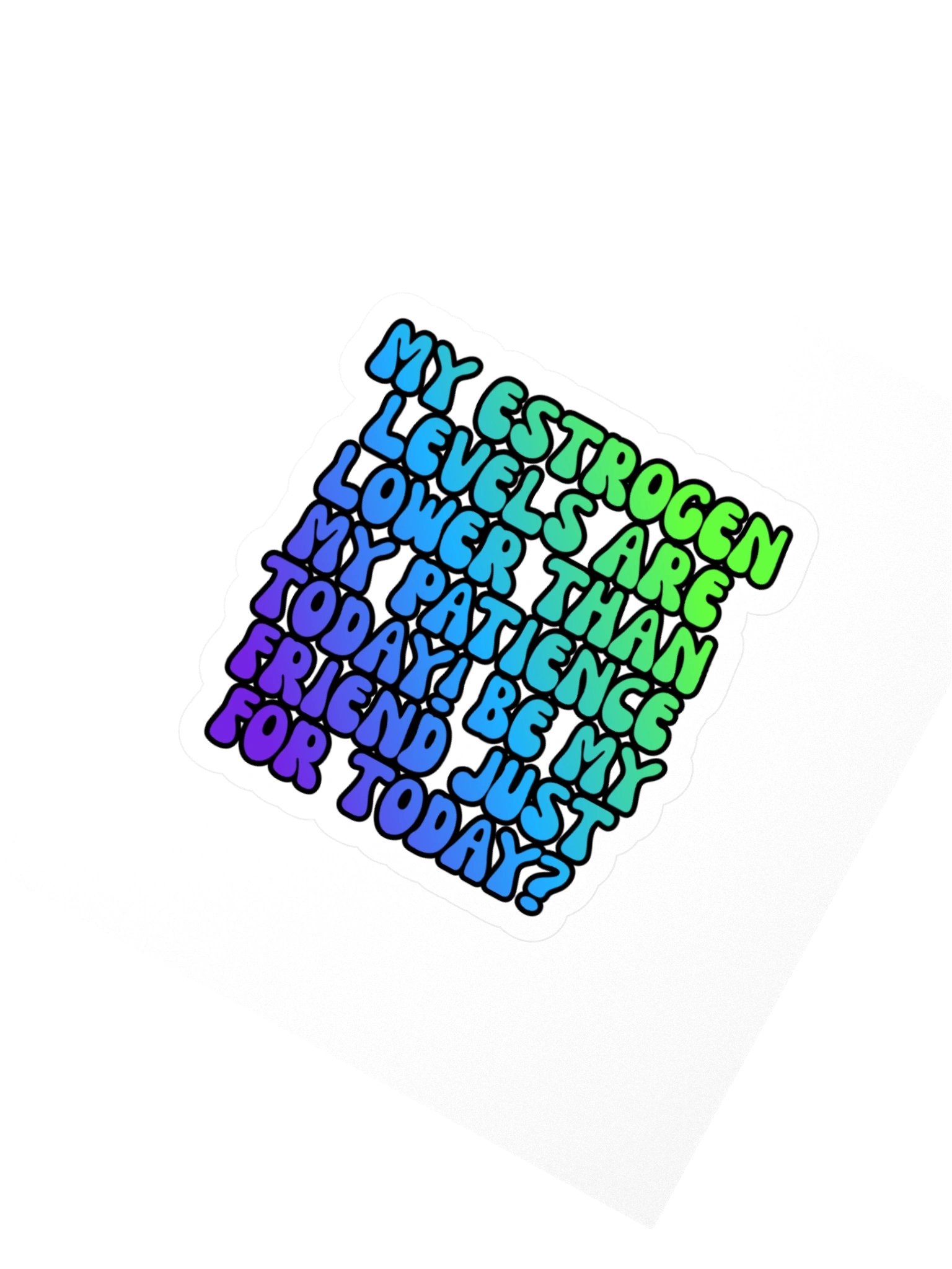Menopause Chaos Kiss Cut 4"x4" Vinyl Sticker product image (2)