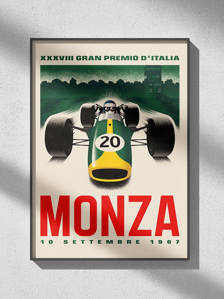 Vintage Italian Grand Prix Art Print product image (2)