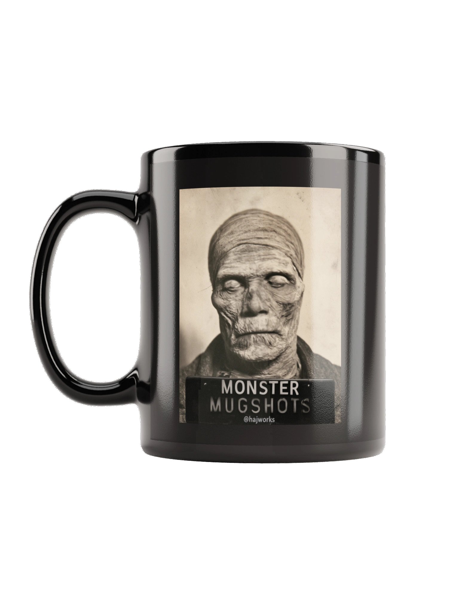Monster Mugshots No. 004 - Black Ceramic Mug product image (1)