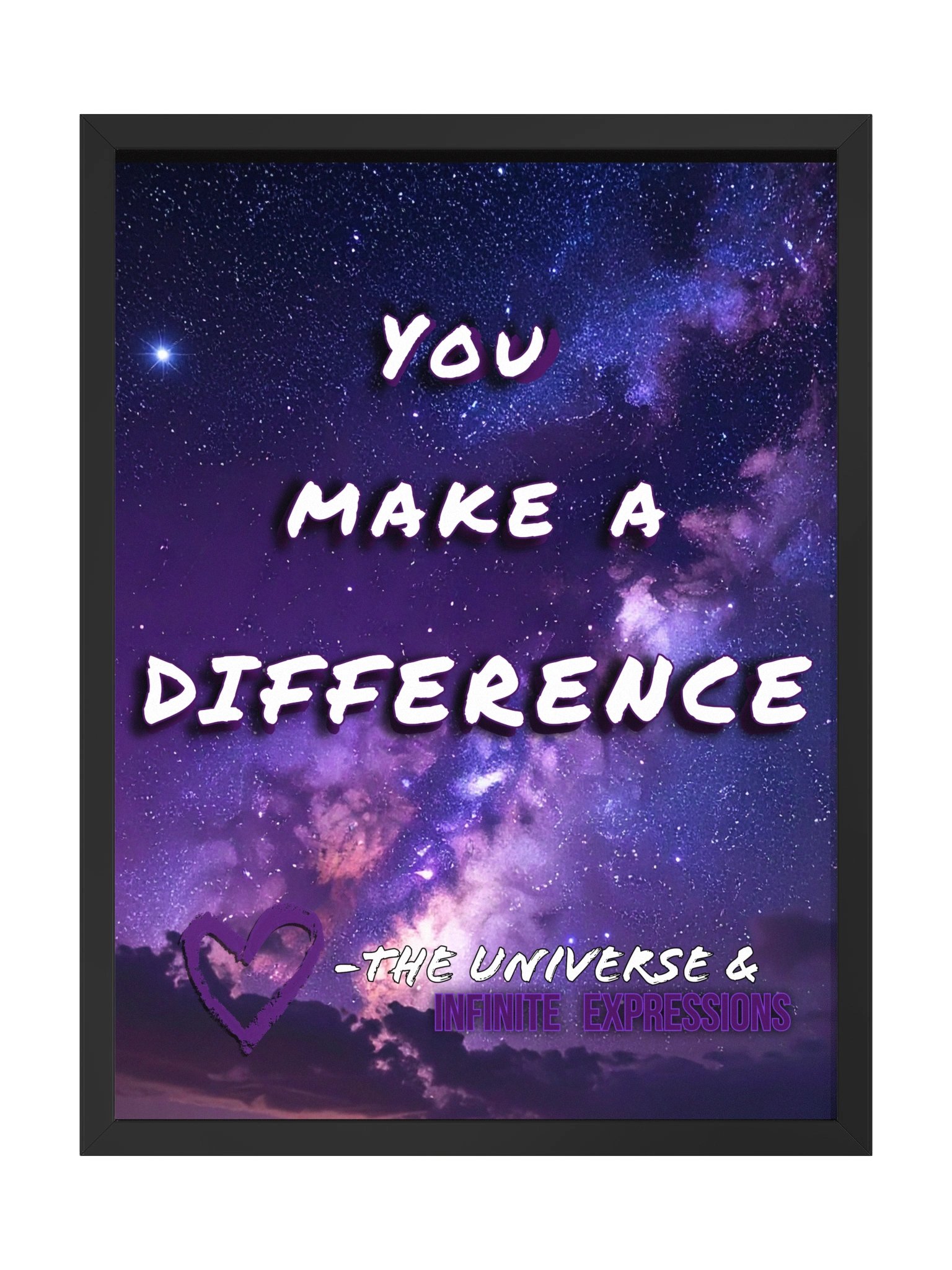 You Make A Difference - Poster & Frame product image (1)
