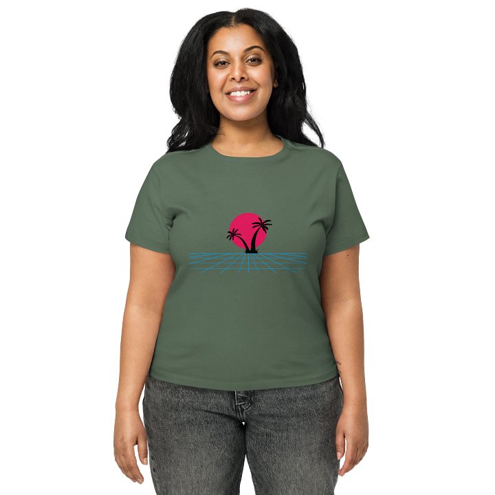 Retro Sunset Palm Women's Tee product image (1)