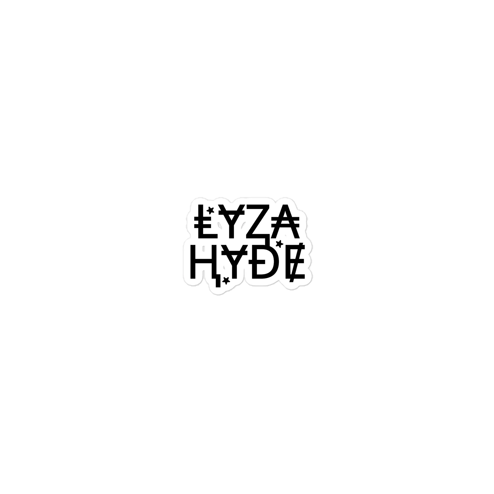 LH Glitch logo stickers product image (1)