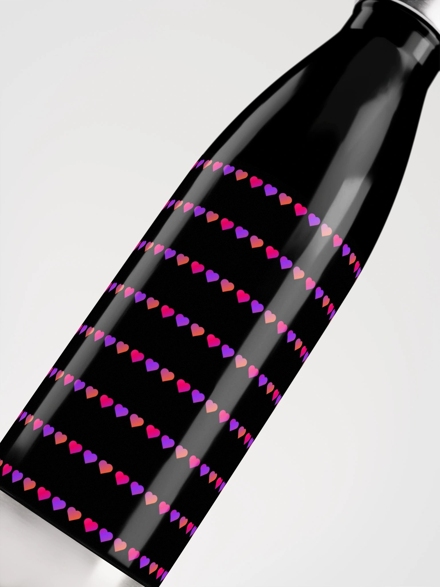 Neon Hearts Insulated Water Bottle product image (2)