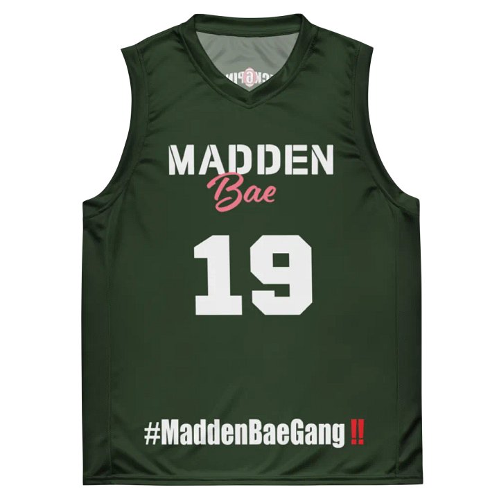 Madden Bae Jersey 👨‍🎨 (Green + White Logo) product image (1)