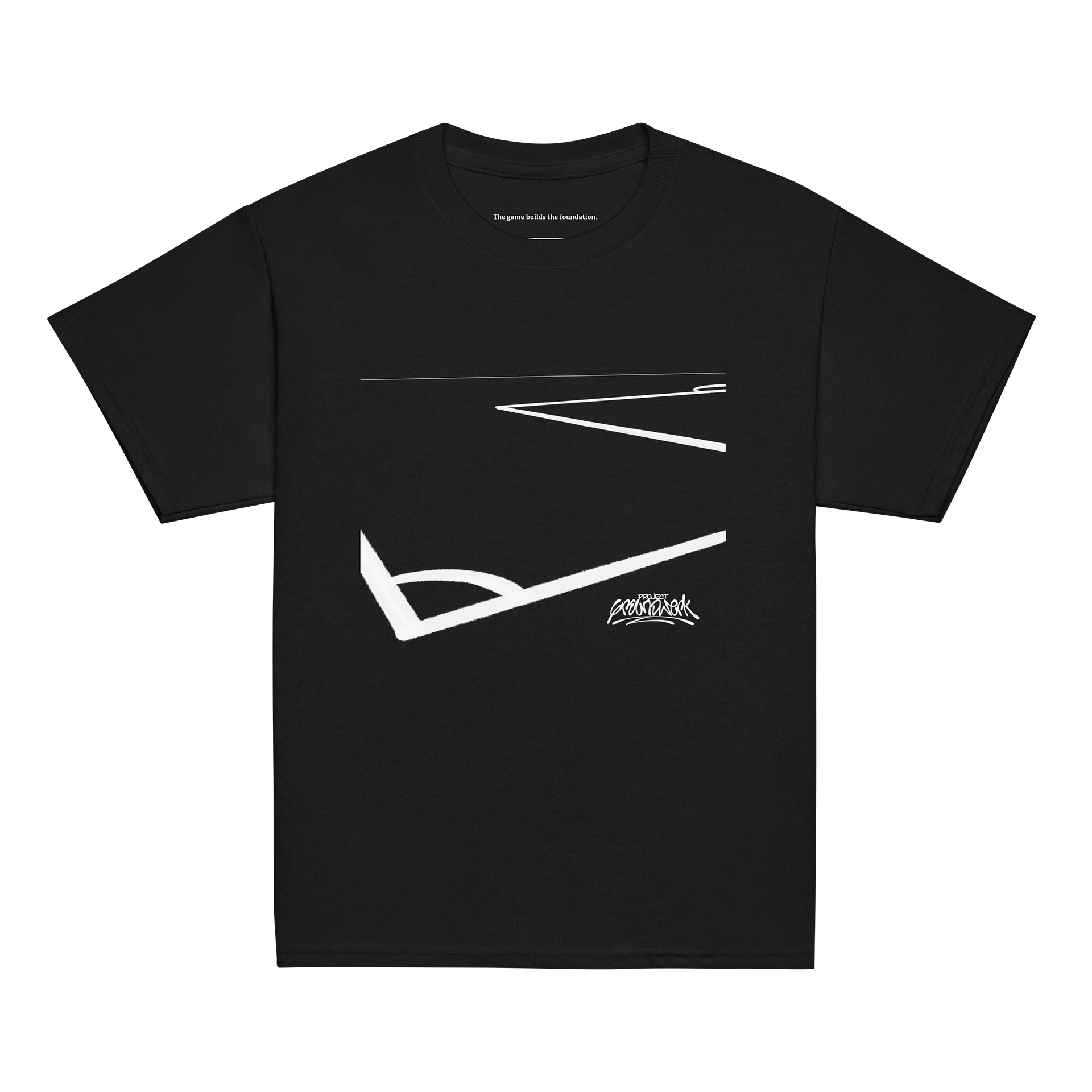 Soccer Lines Youth Classic Black Tee product image (1)