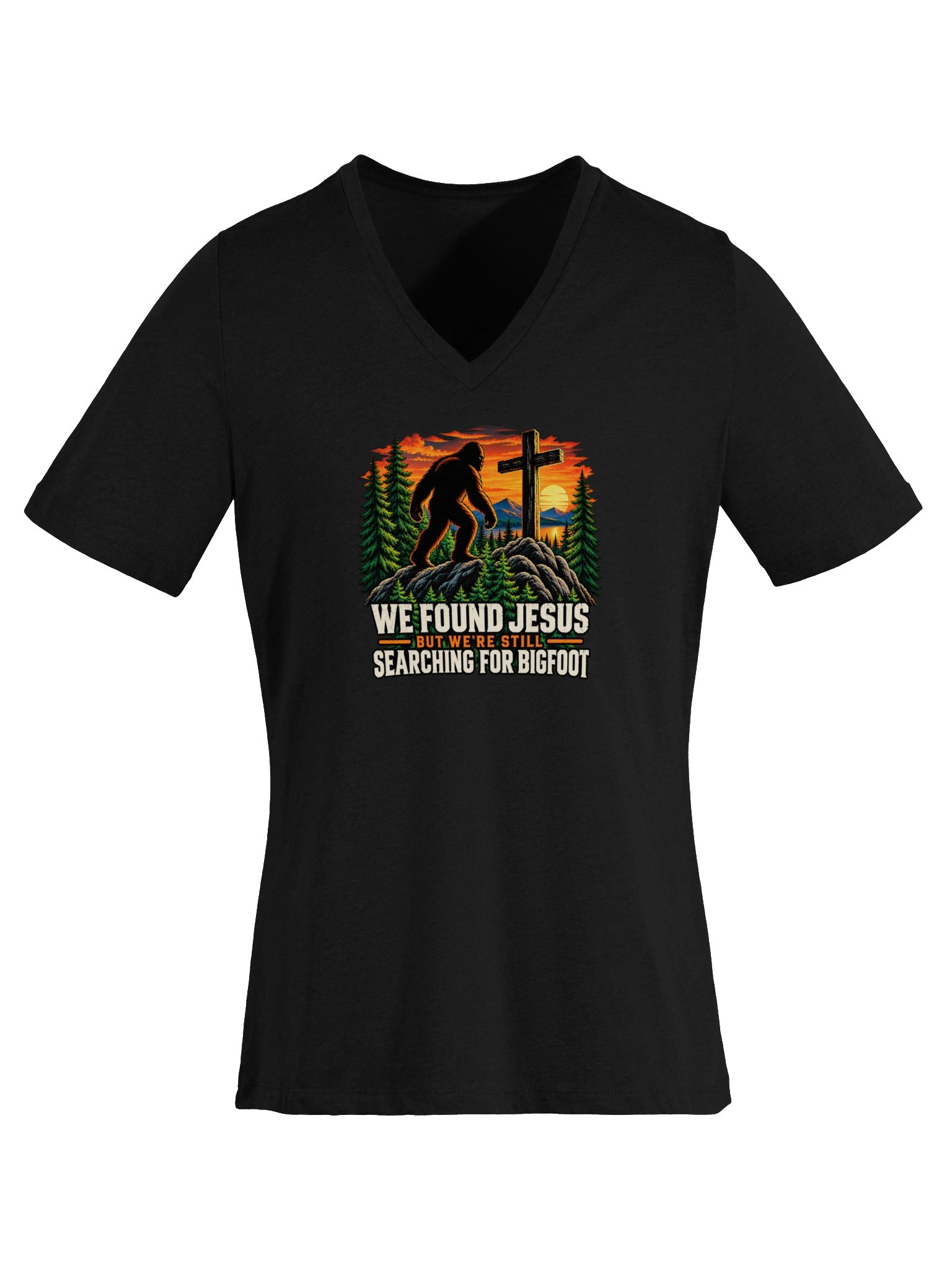 Bigfoot Jesus - inspired by Outcast Women's Supersoft V-neck product image (5)