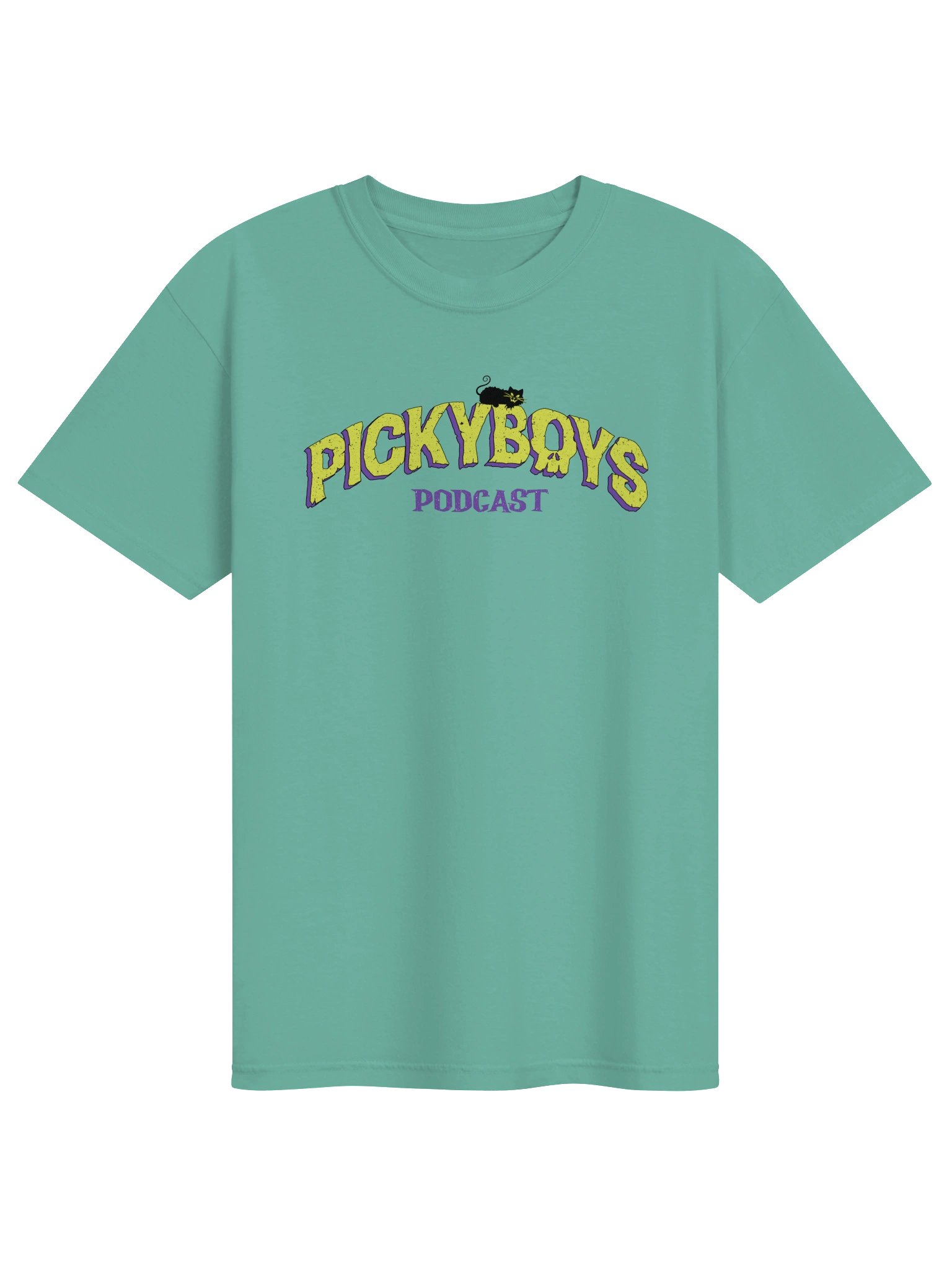Black Cat Pod T-Shirt (7 Colors) product image (37)