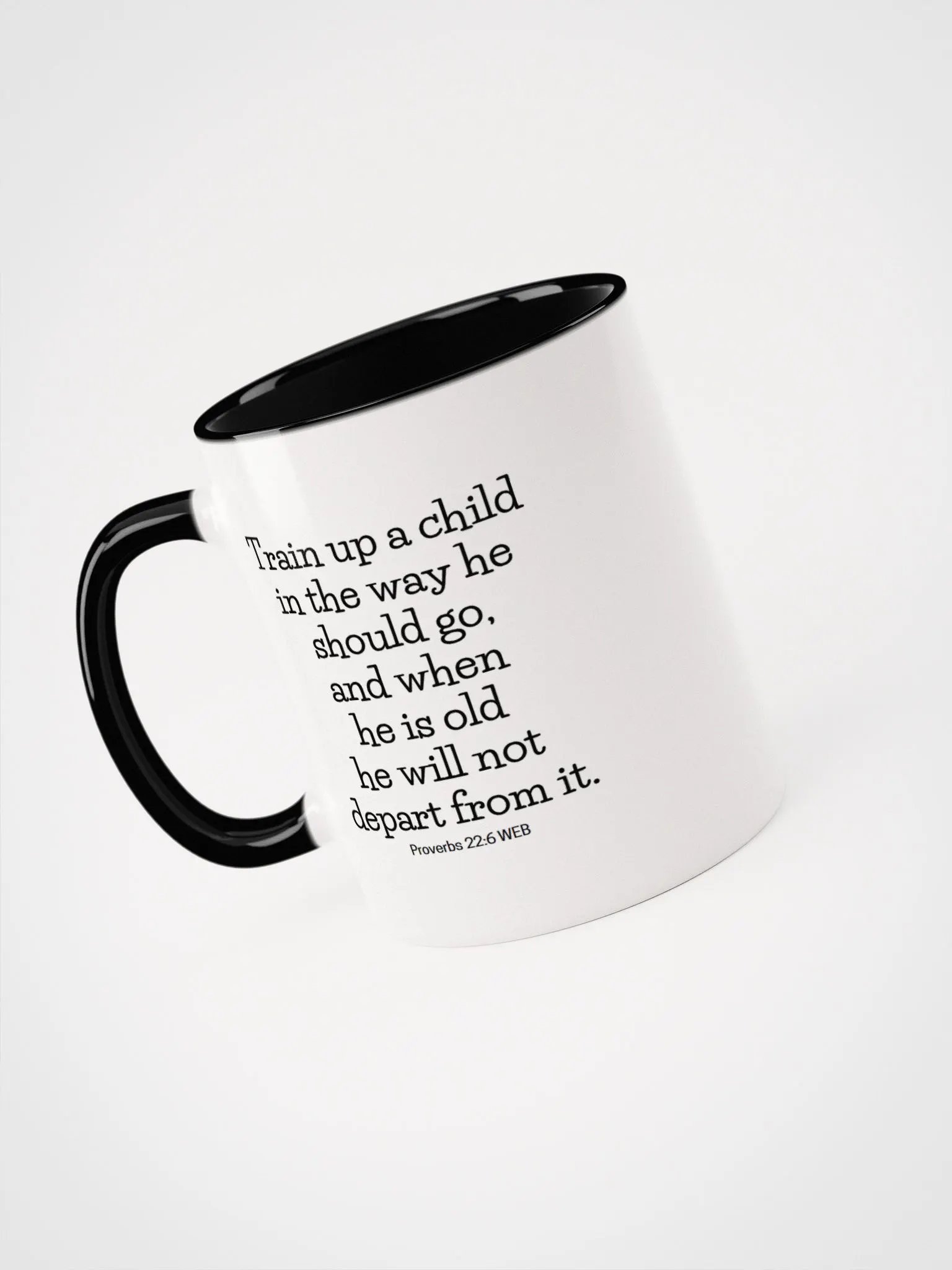 Train Up A Child In The Way He Should Go Proverbs 22:6 Two-Tone Mug 11/15oz product image (3)